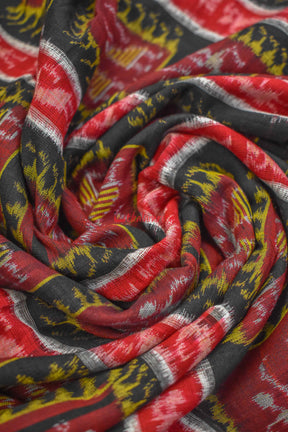 Tribal With Black Ikat Designer Saree