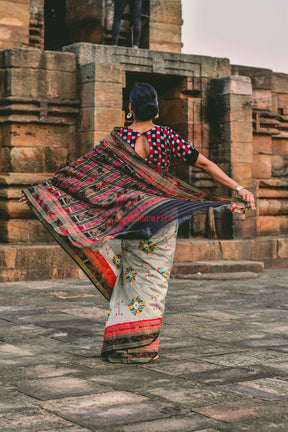 Baghambari Sachipar Khandua Silk Saree