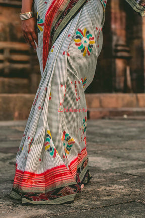 Baghambari Sachipar Khandua Silk Saree
