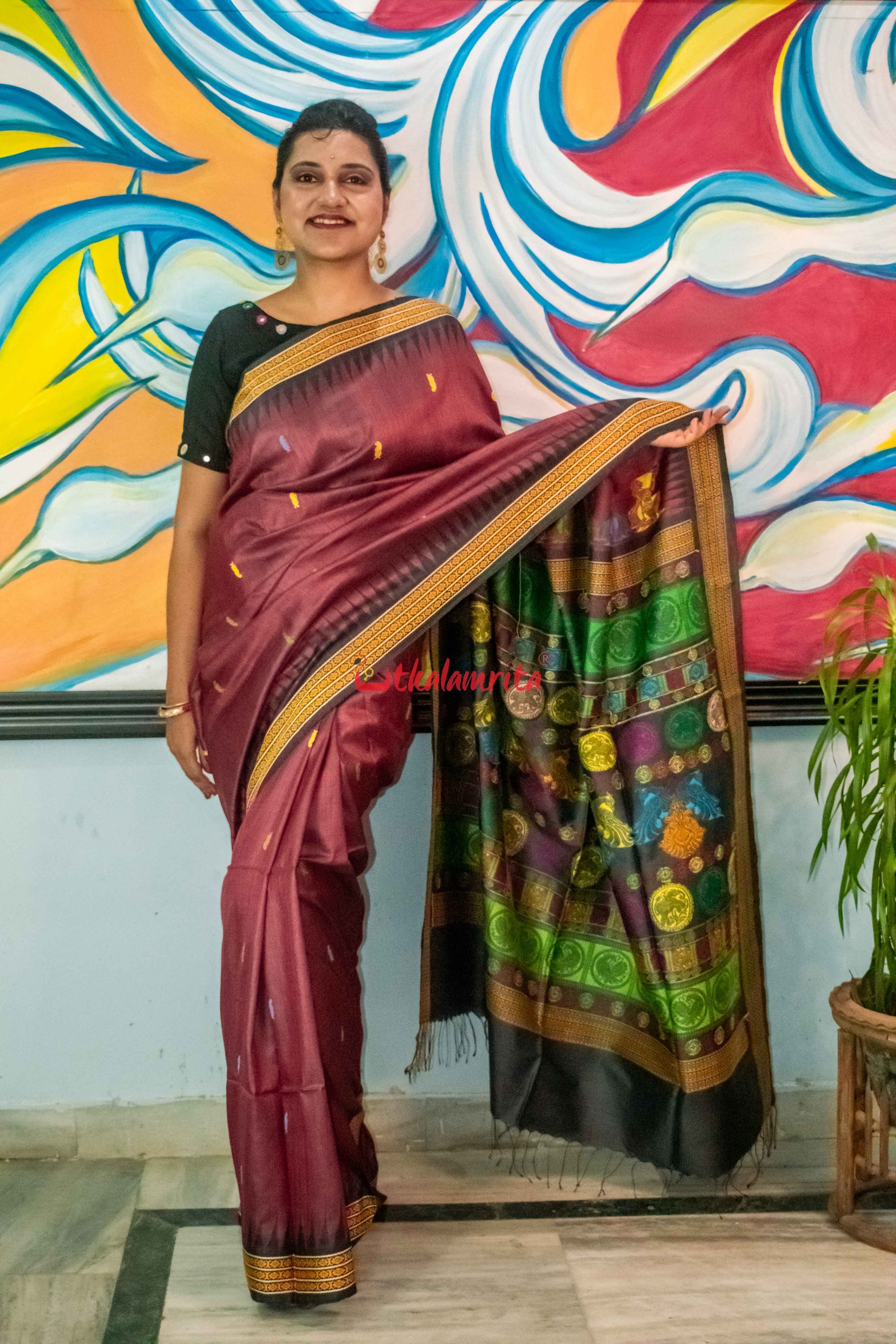 Devadasi Tussar Silk Saree