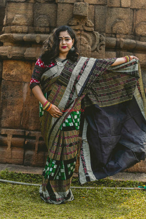 Bichitrapuri Green Silk Saree