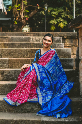 45 Kuthi Pink Pasapali Silk Saree