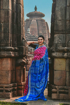 45 Kuthi Pink Pasapali Silk Saree