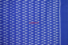 Double Chhatu Blue White  (Fabric)