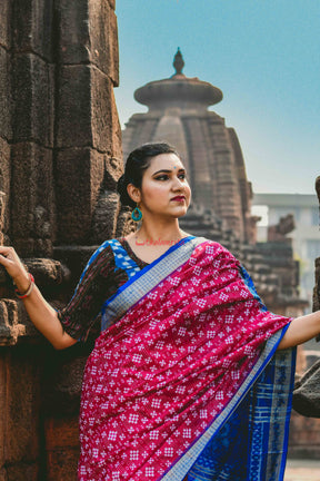 45 Kuthi Pink Pasapali Silk Saree