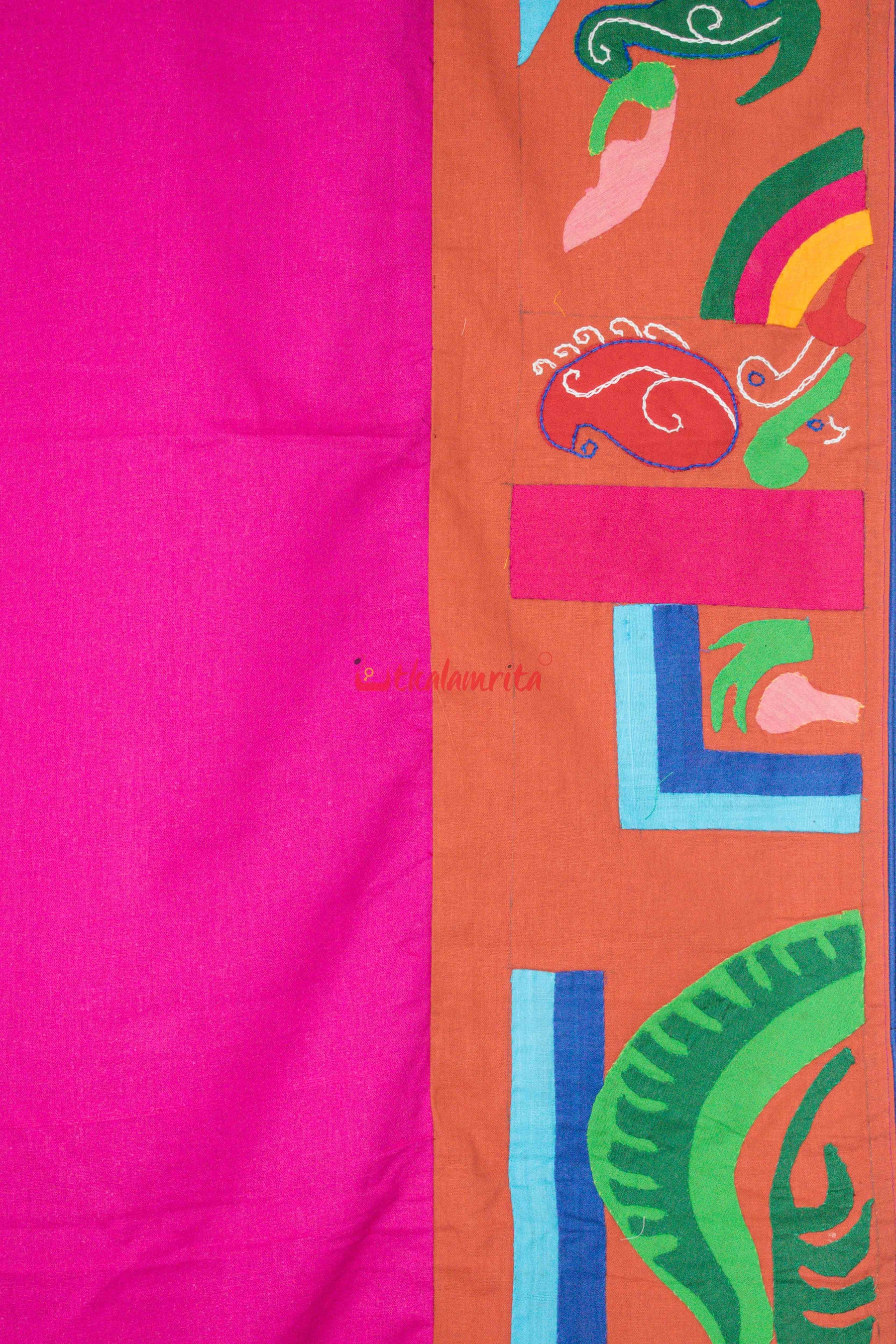 Applique Candy Floss Designer Saree