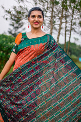 Rusty Sico Bapta Silk Saree
