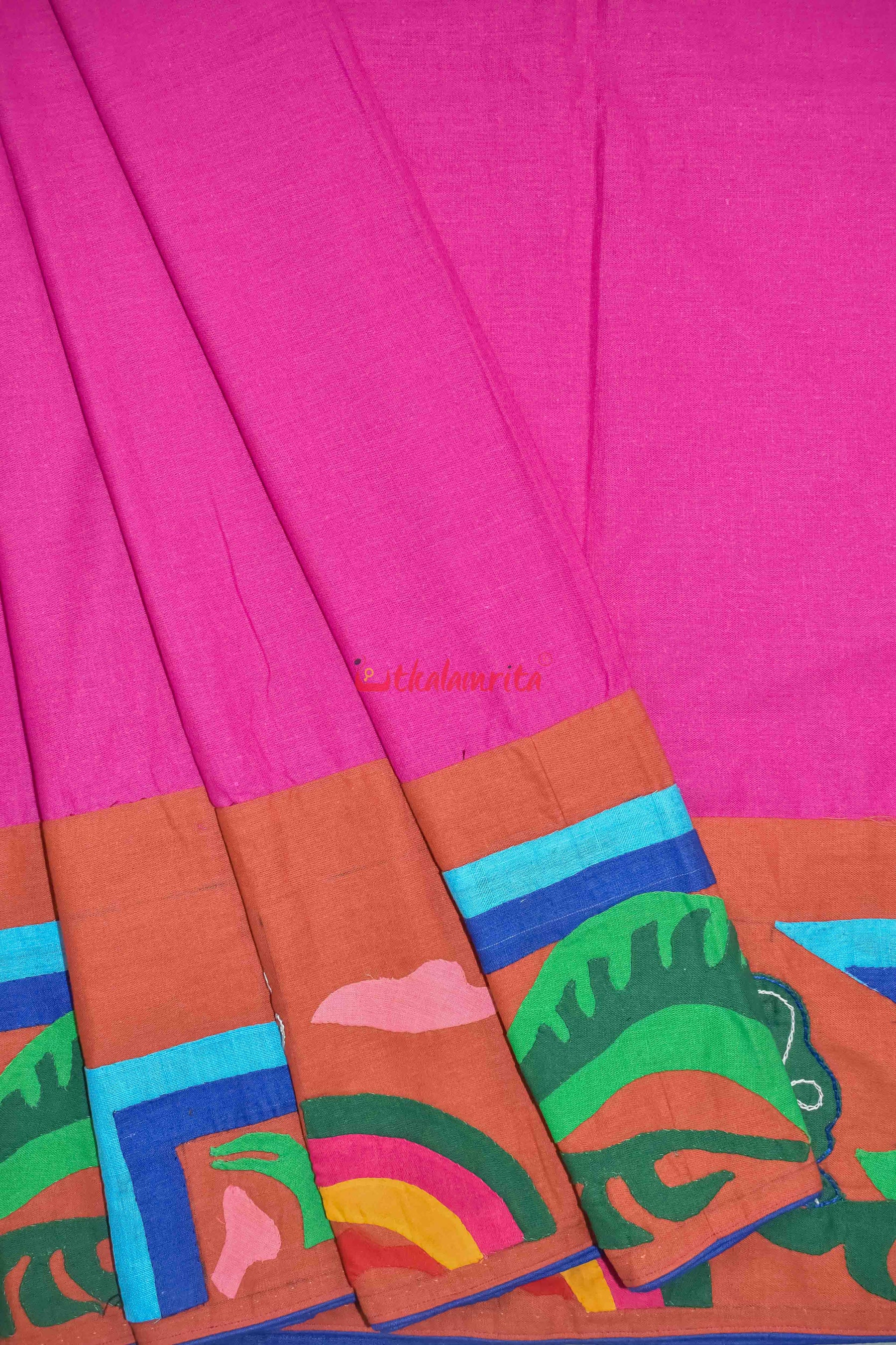 Applique Candy Floss Designer Saree