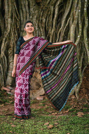 Jhoti Dongria Khandua Silk Saree