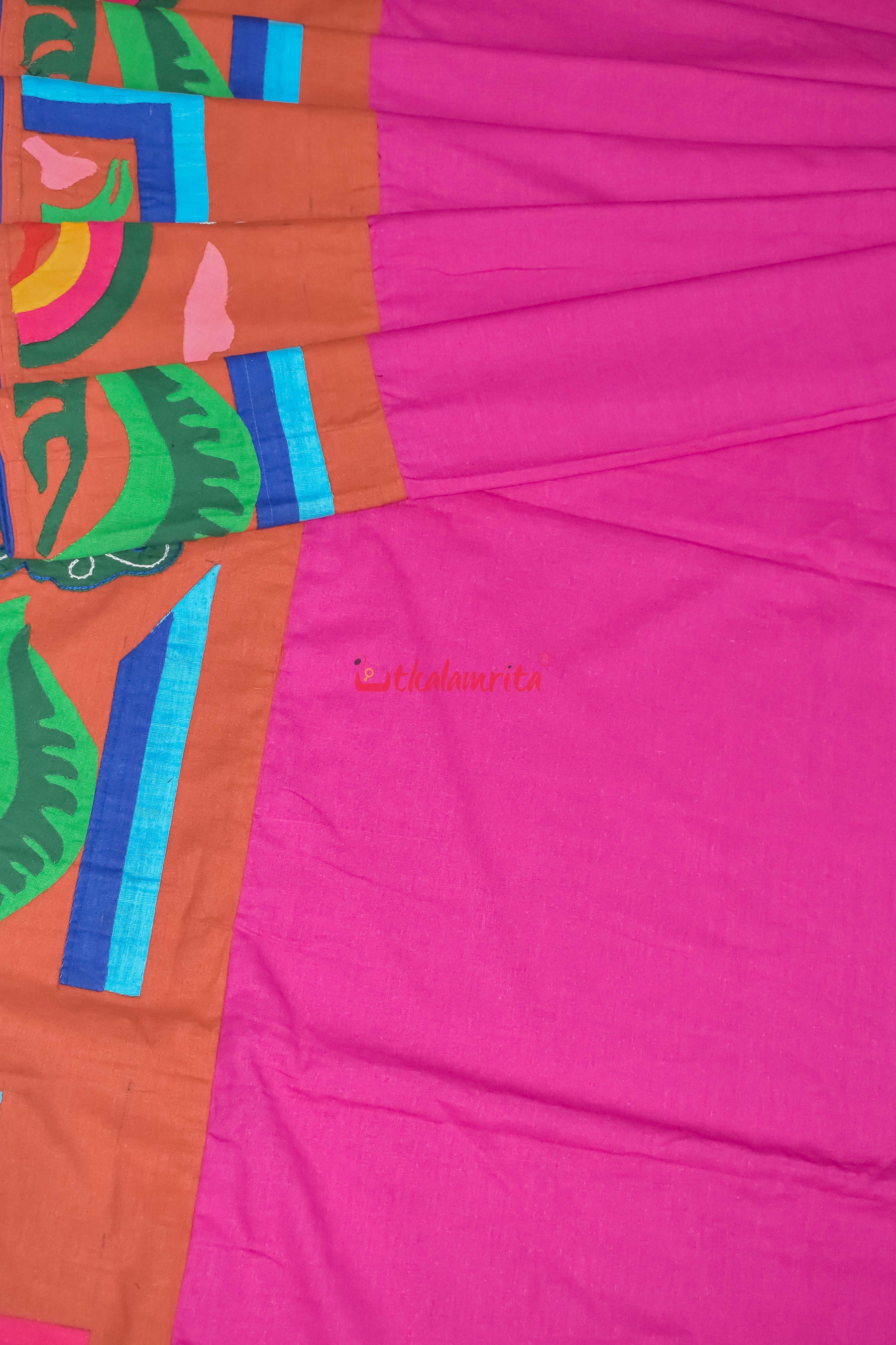 Applique Candy Floss Designer Saree