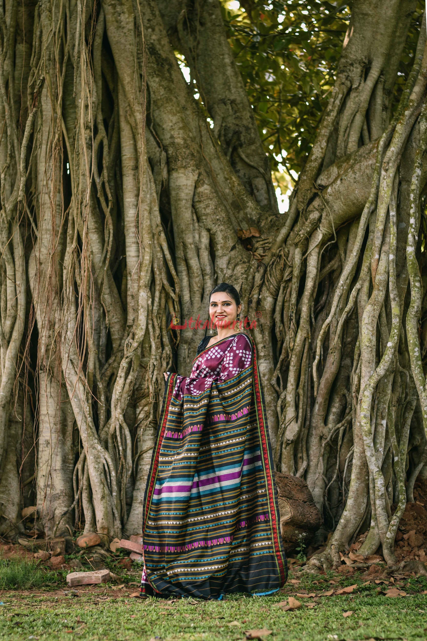 Jhoti Dongria Khandua Silk Saree