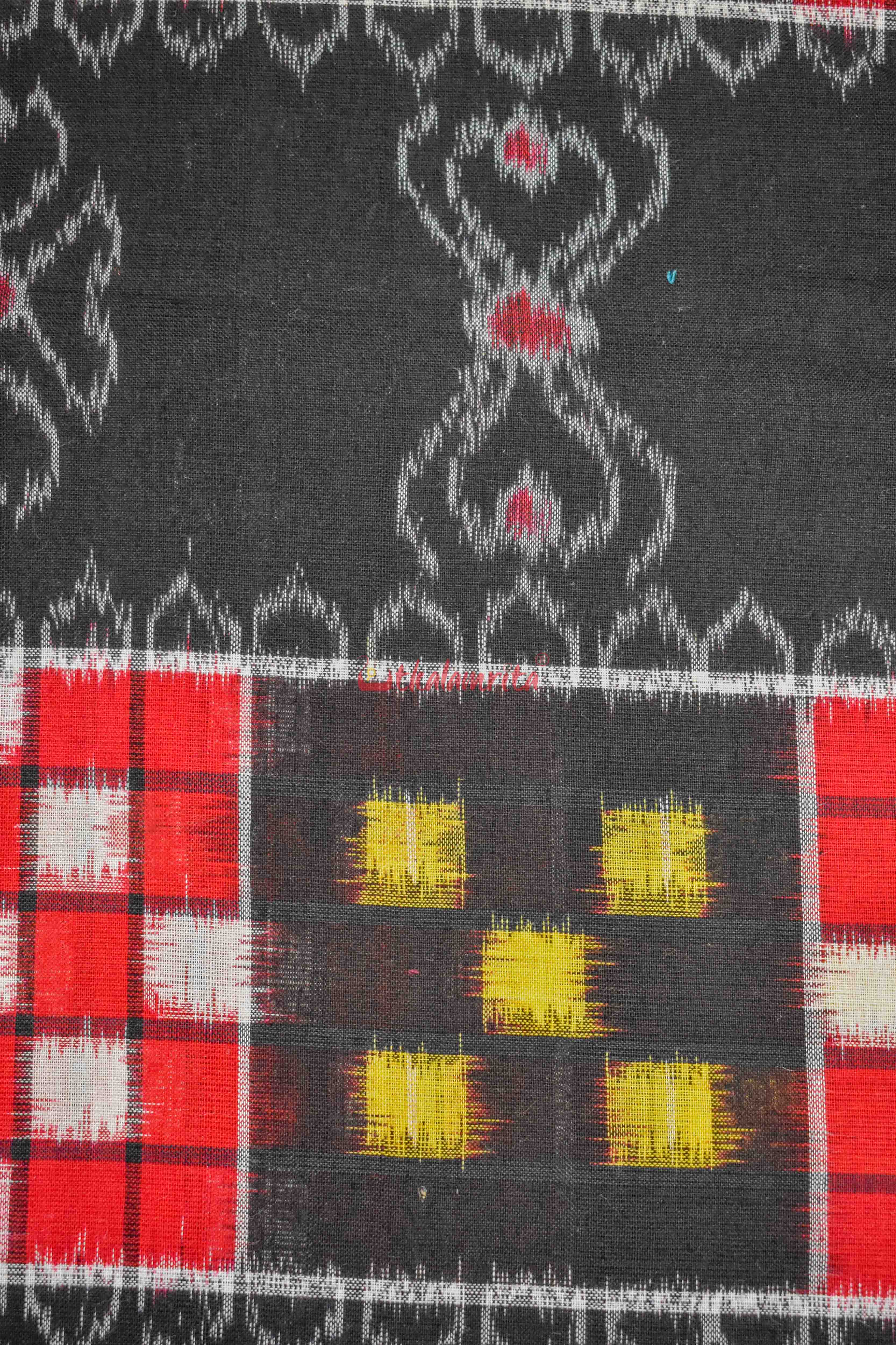 Red White Yellow Pasapali Flowers (Fabric)
