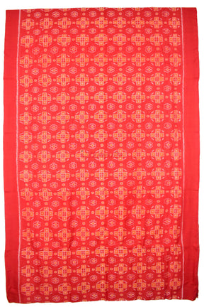 Red Orange Flower Pasapali (Fabric)
