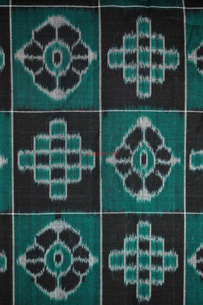 Pasapali and Flowers Green Black (Fabric)