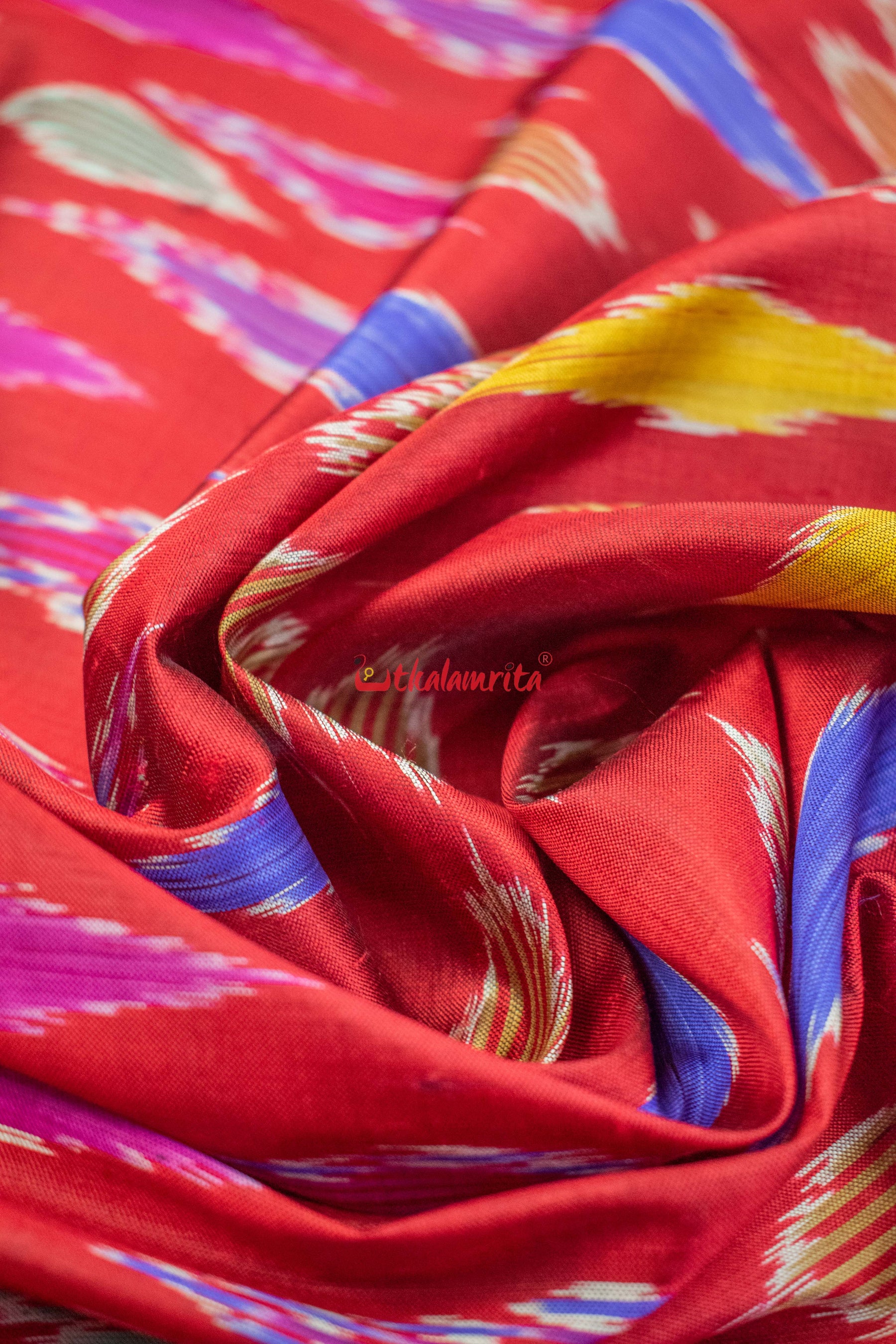 The Geometrical khandua Silk Saree