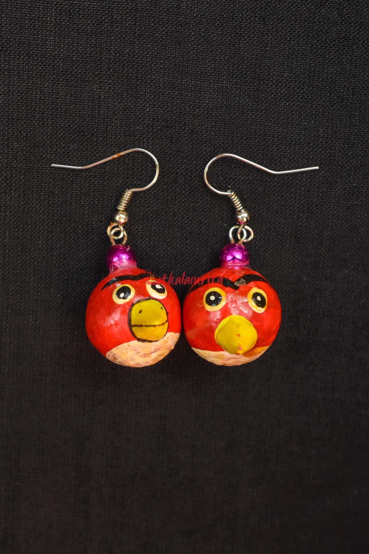 Angry Bird Round Earing