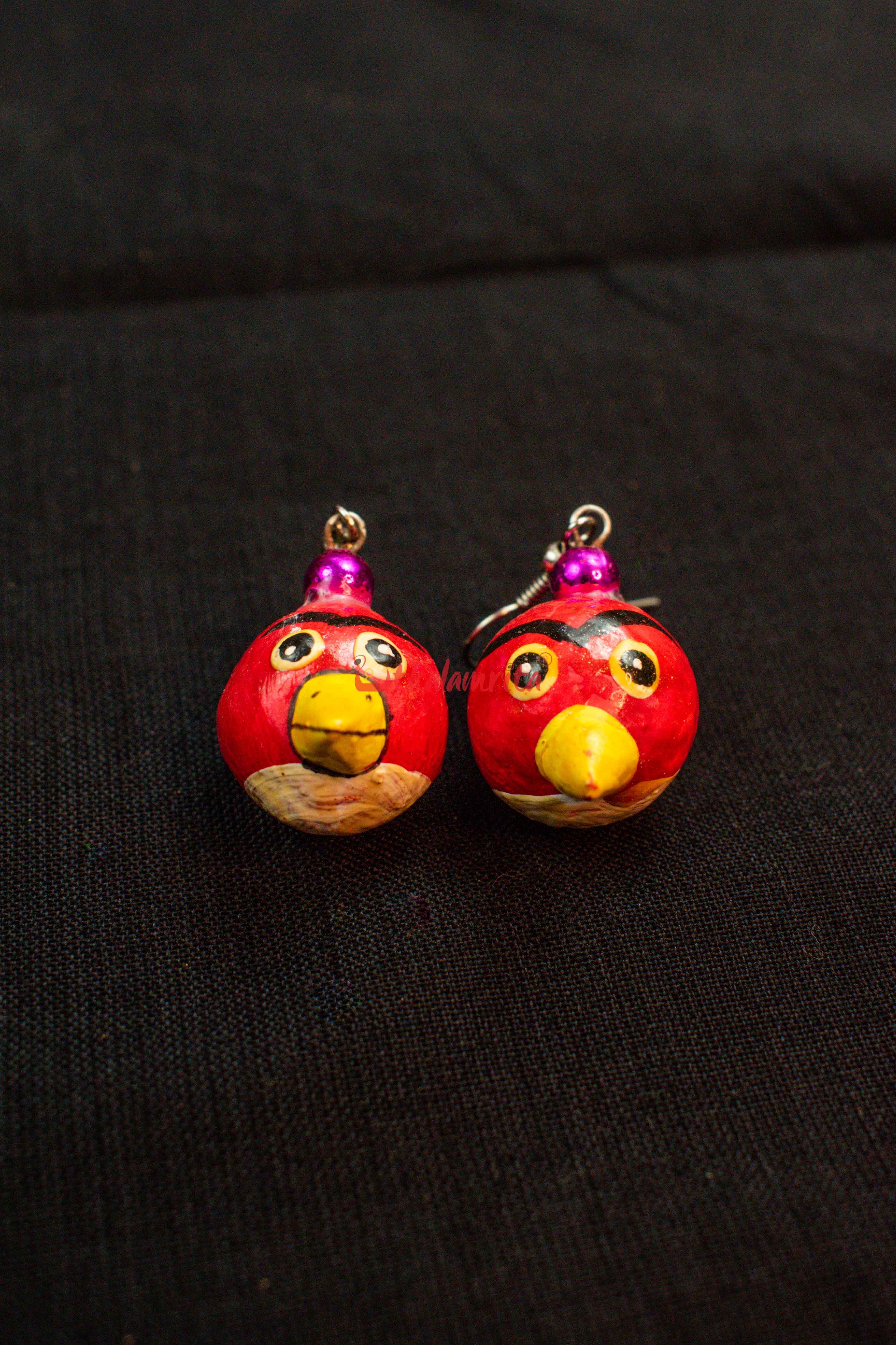 Angry Bird Round Earring