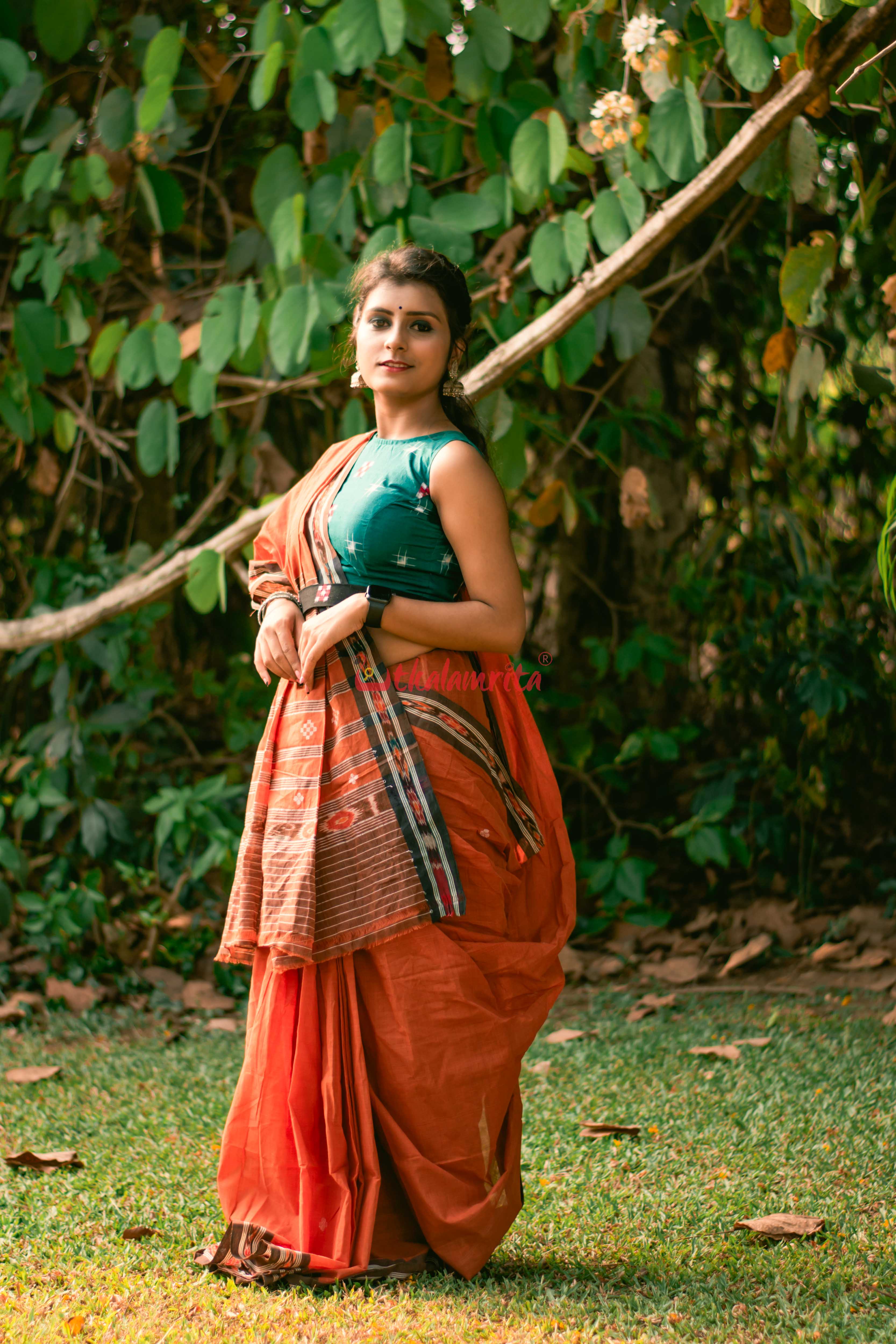 Brown Bandha Border Sutaluga