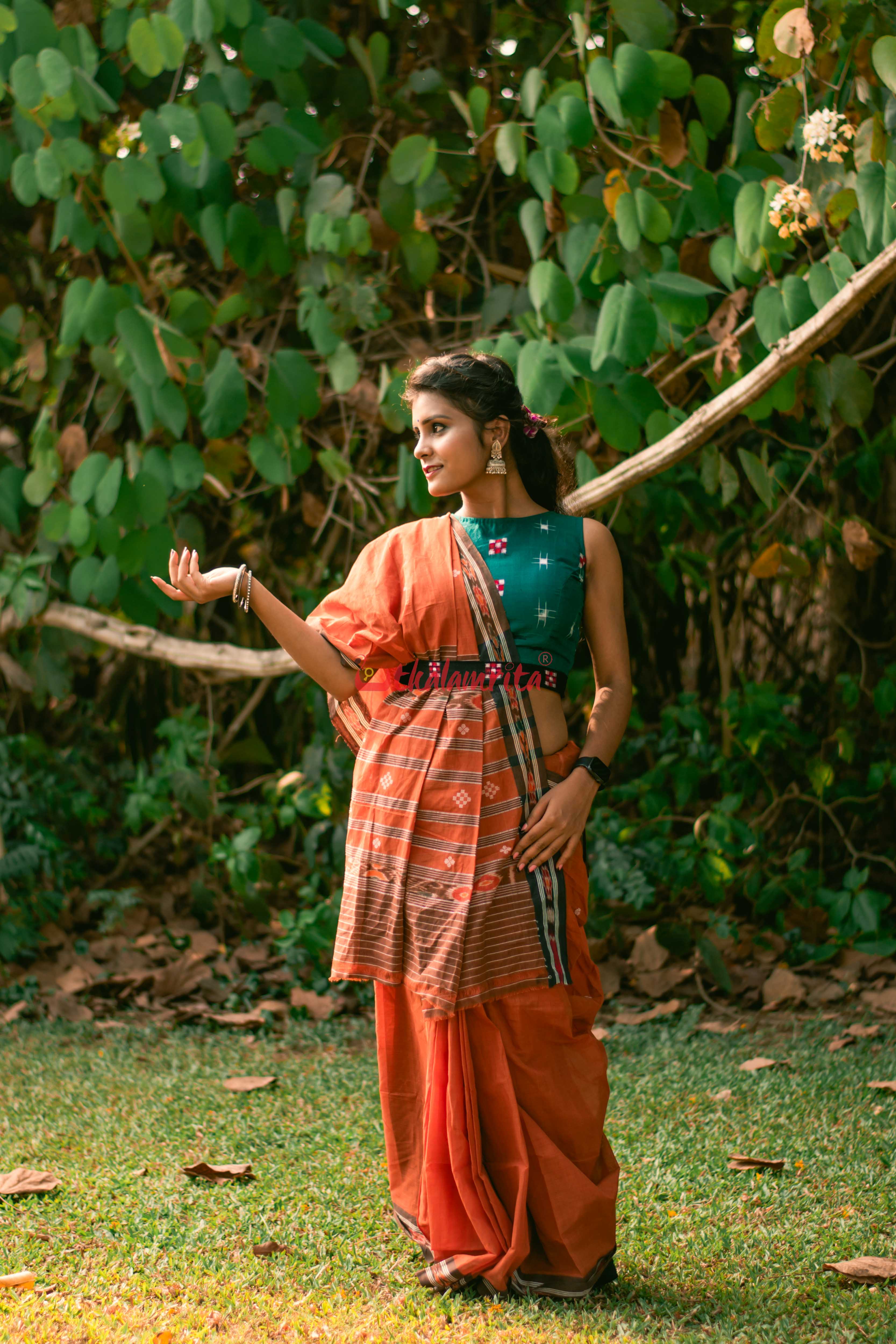 Brown Bandha Border Sutaluga
