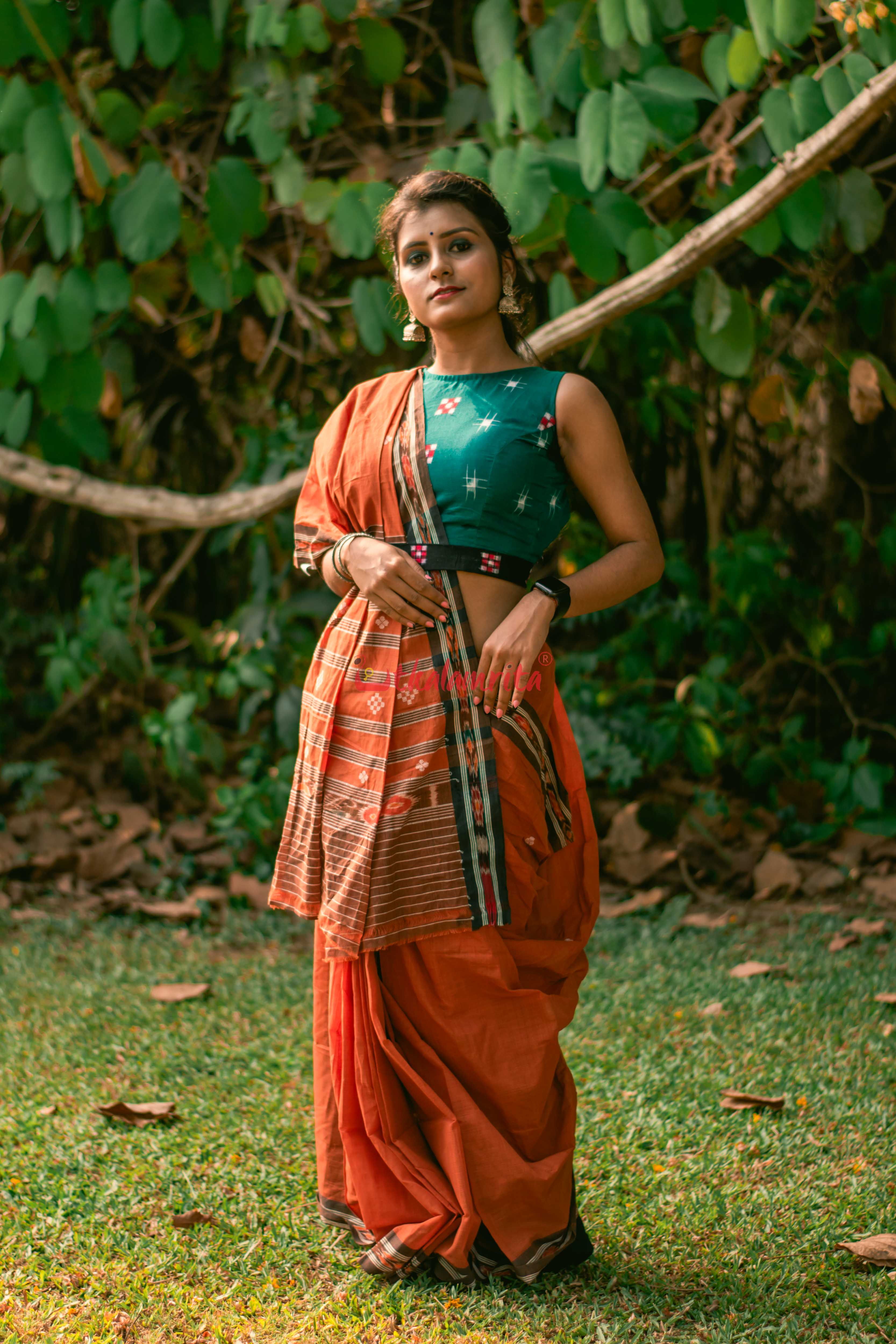 Brown Bandha Border Sutaluga