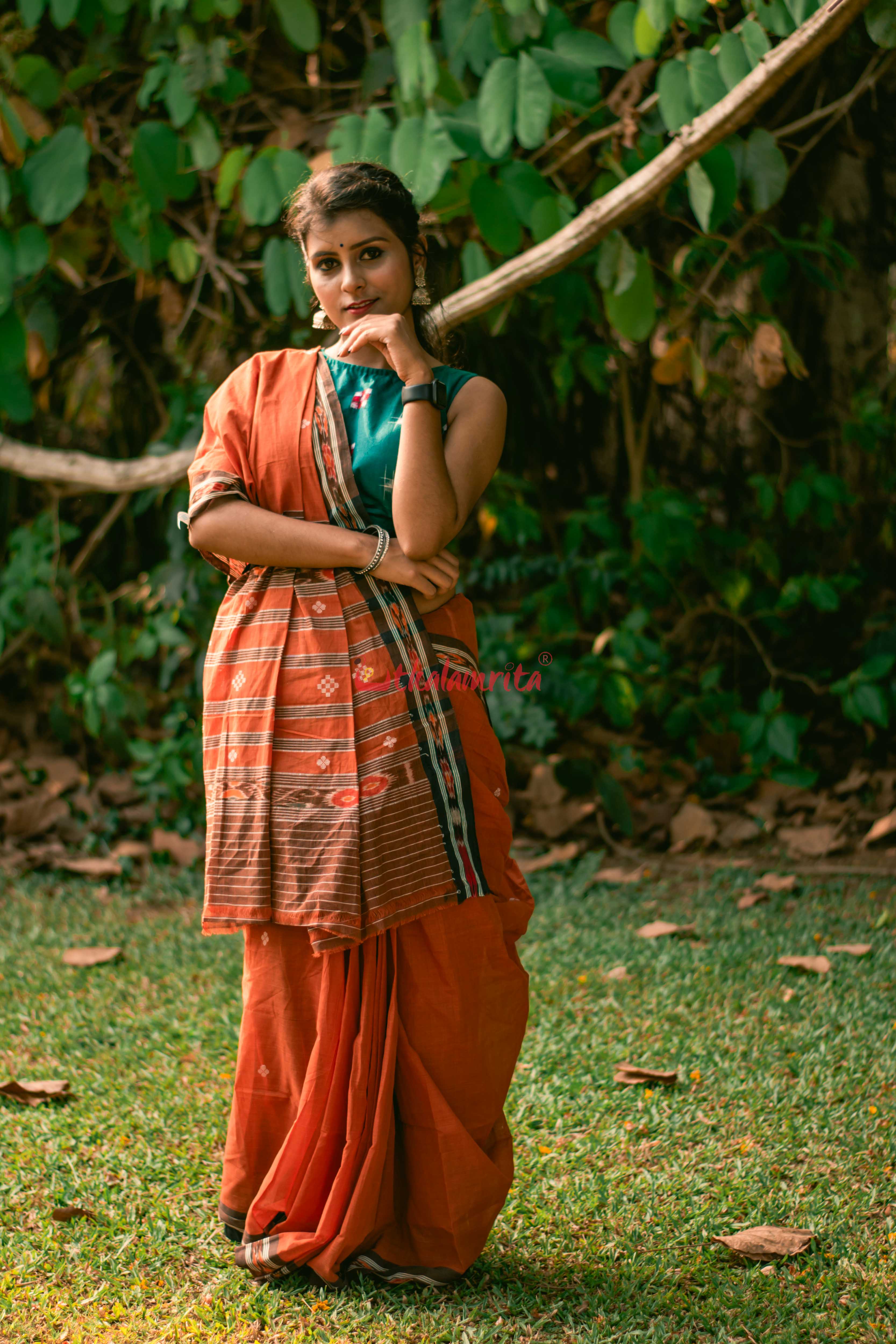 Brown Bandha Border Sutaluga