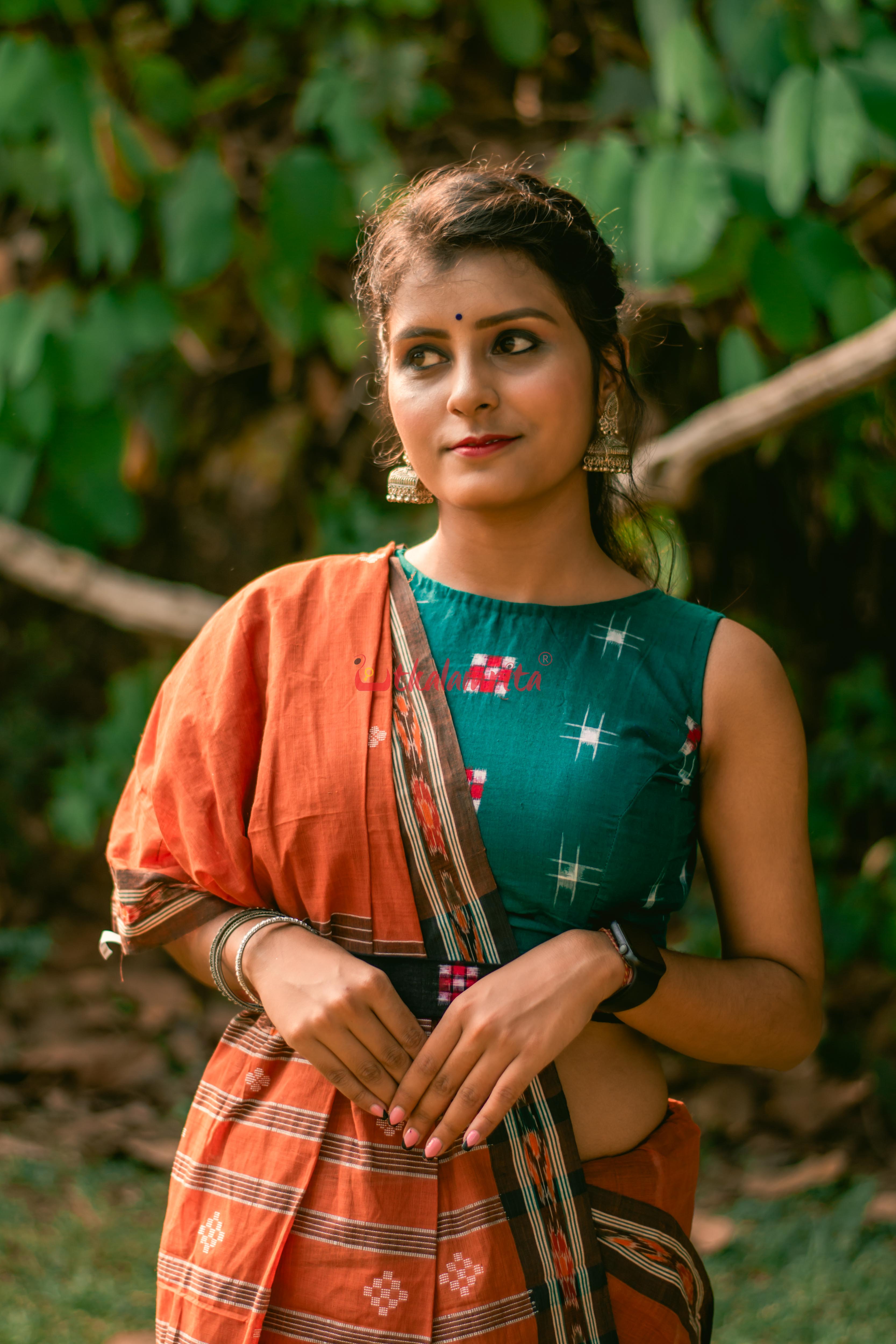 Brown Bandha Border Sutaluga
