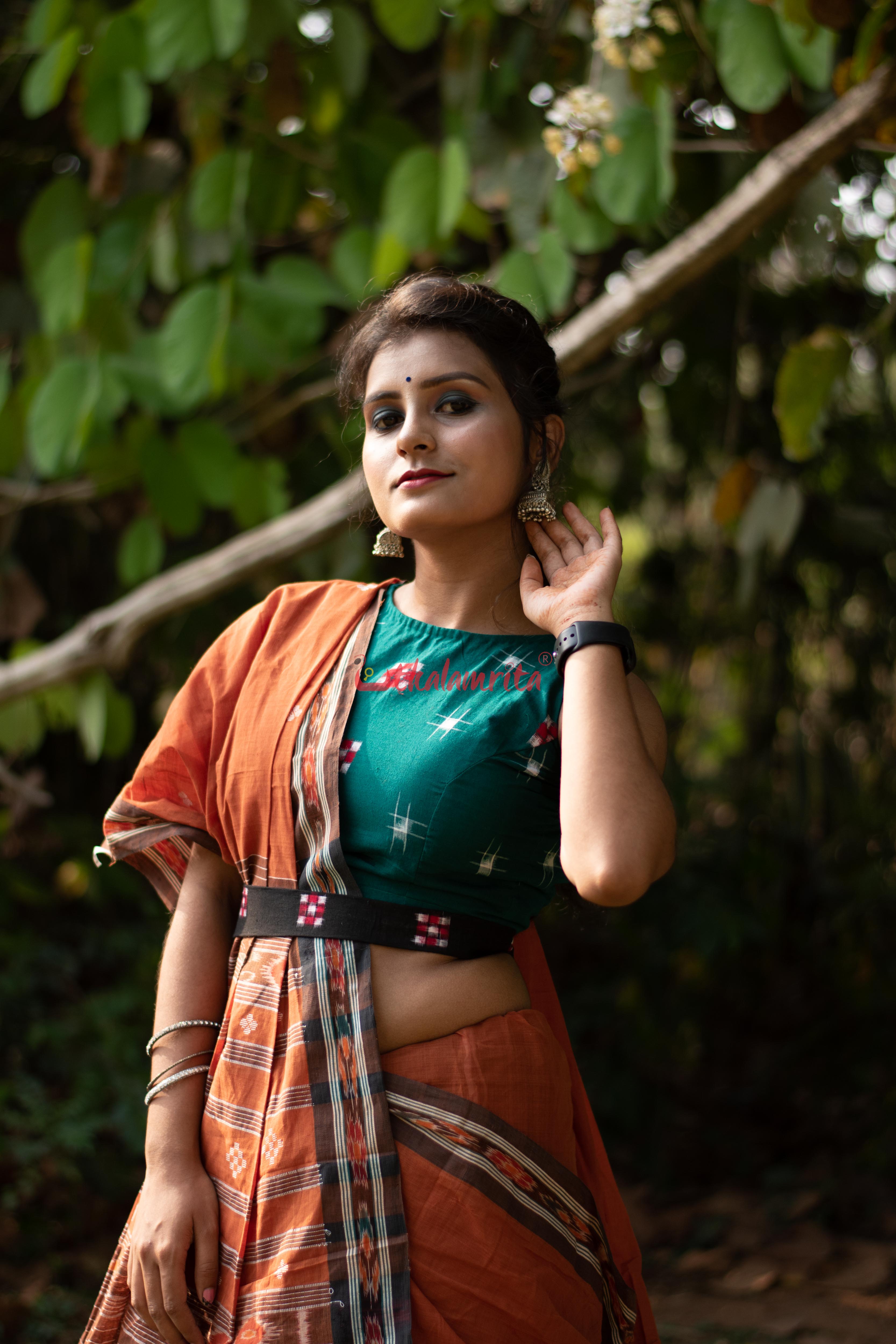 Brown Bandha Border Sutaluga
