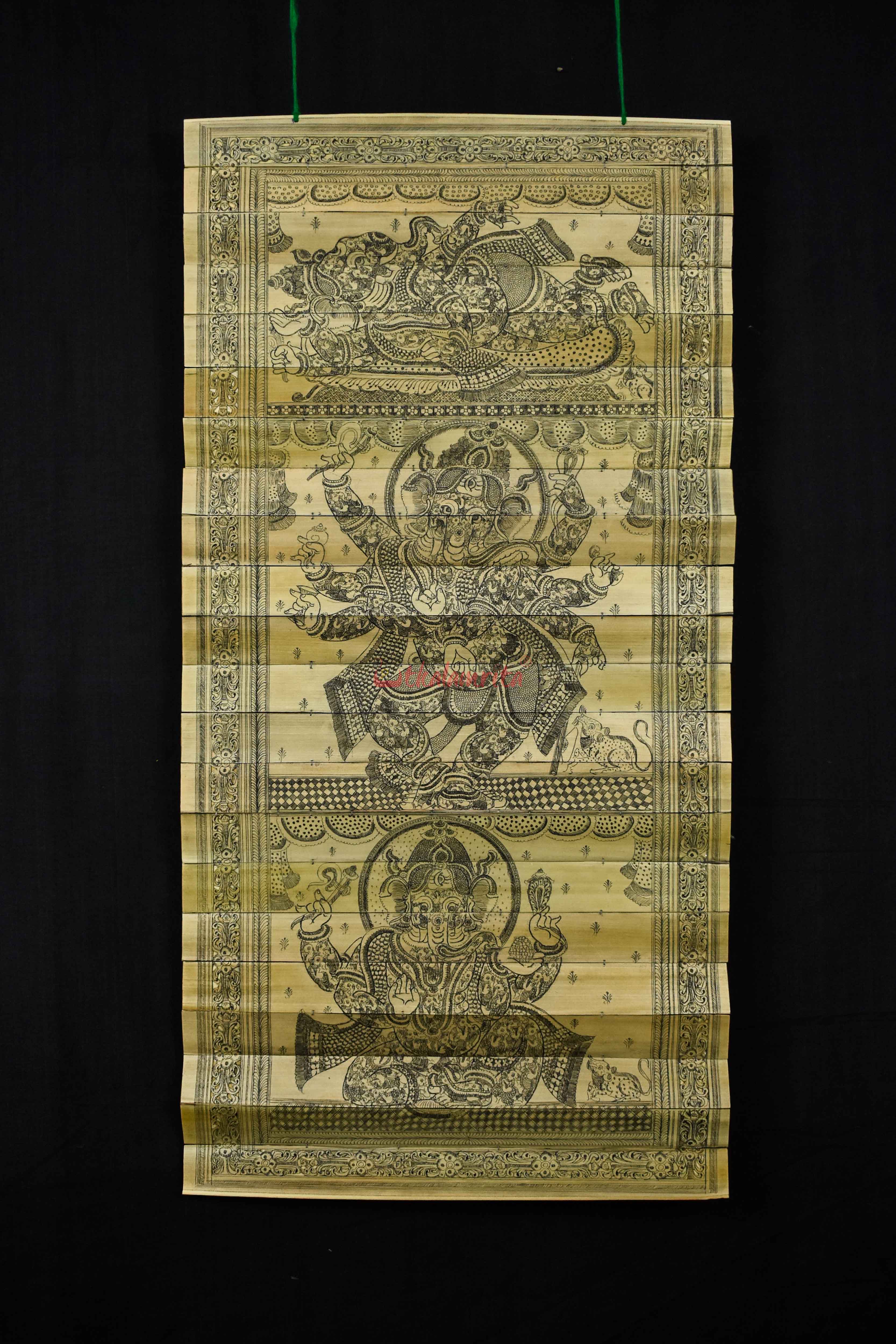 Lord Ganesha (Talapatra Chitra) (15*30 Inches)