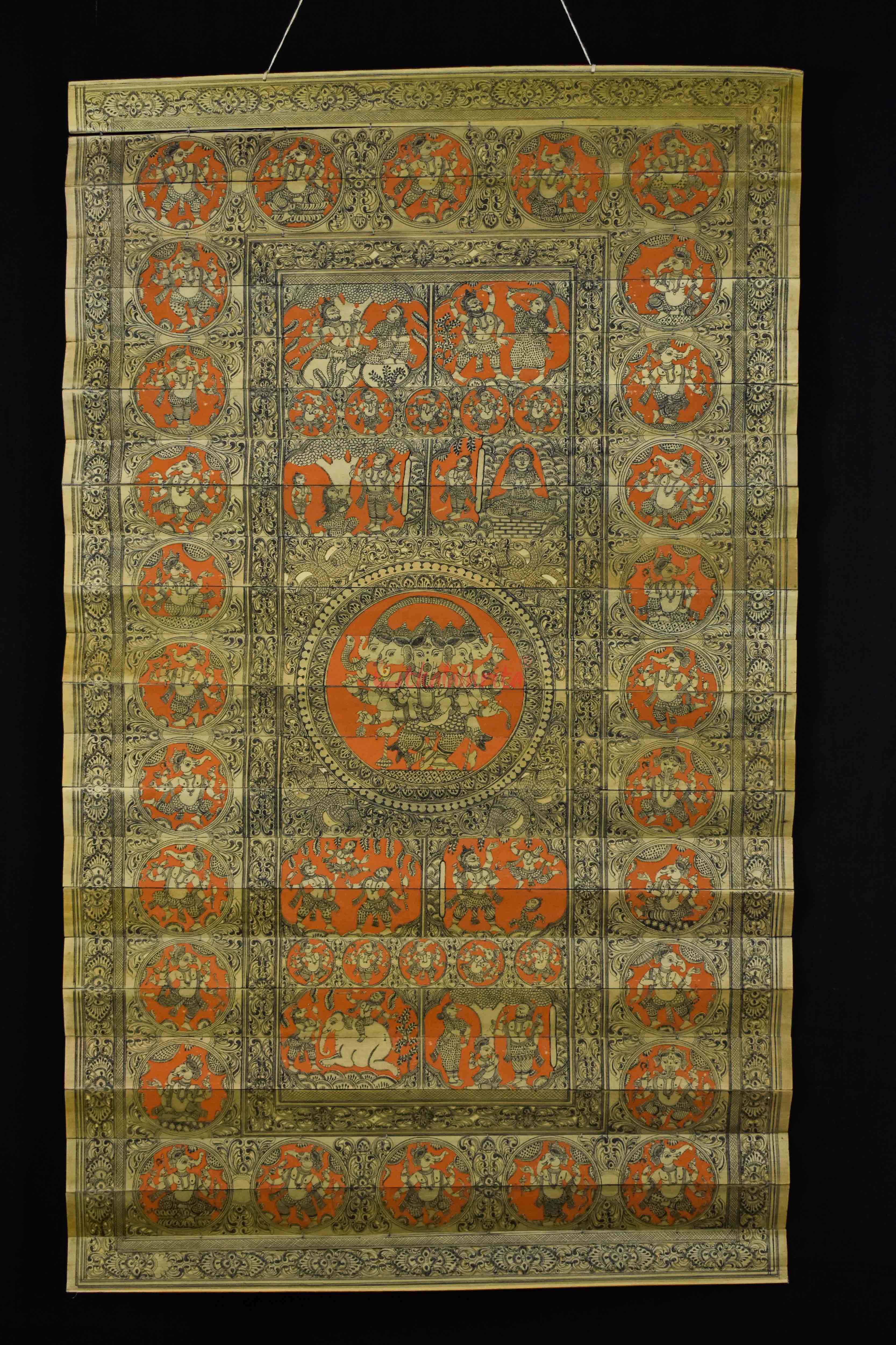Lord Ganesha Avatars (Talapatra Chitra) (18*30 Inches)