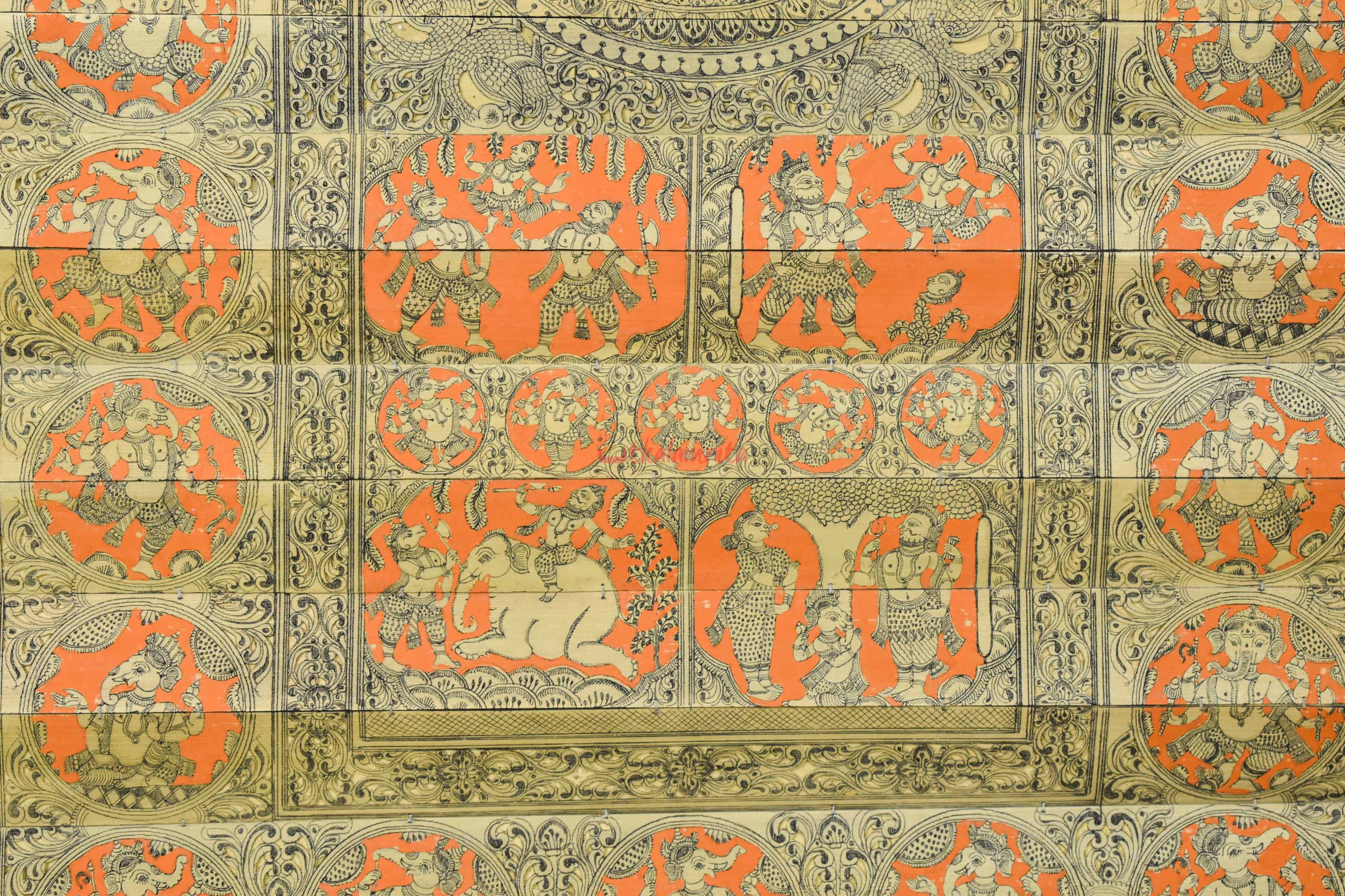 Lord Ganesha Avatars (Talapatra Chitra) (18*30 Inches)