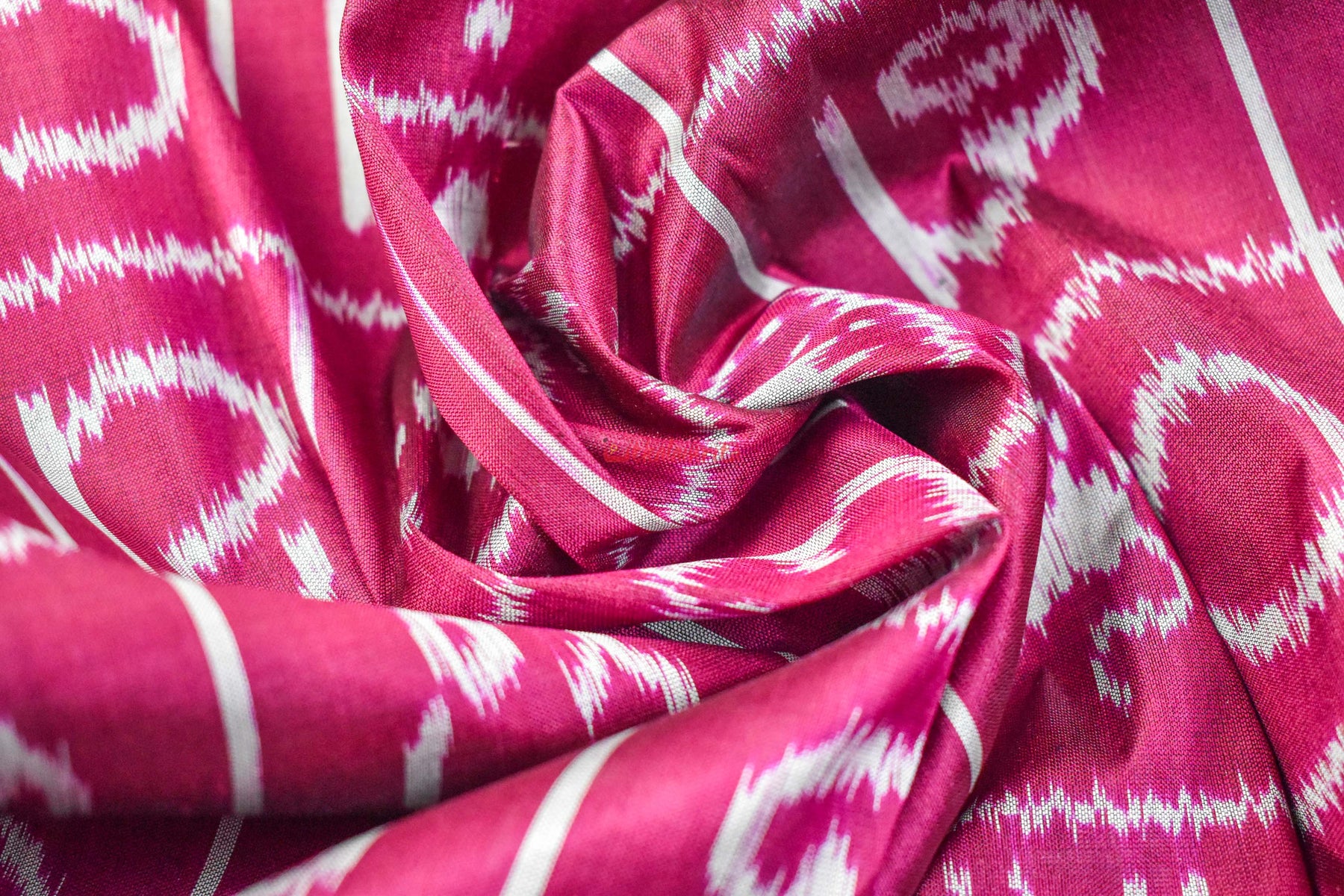 Magenta Odia Alphabets Khandua Silk Saree