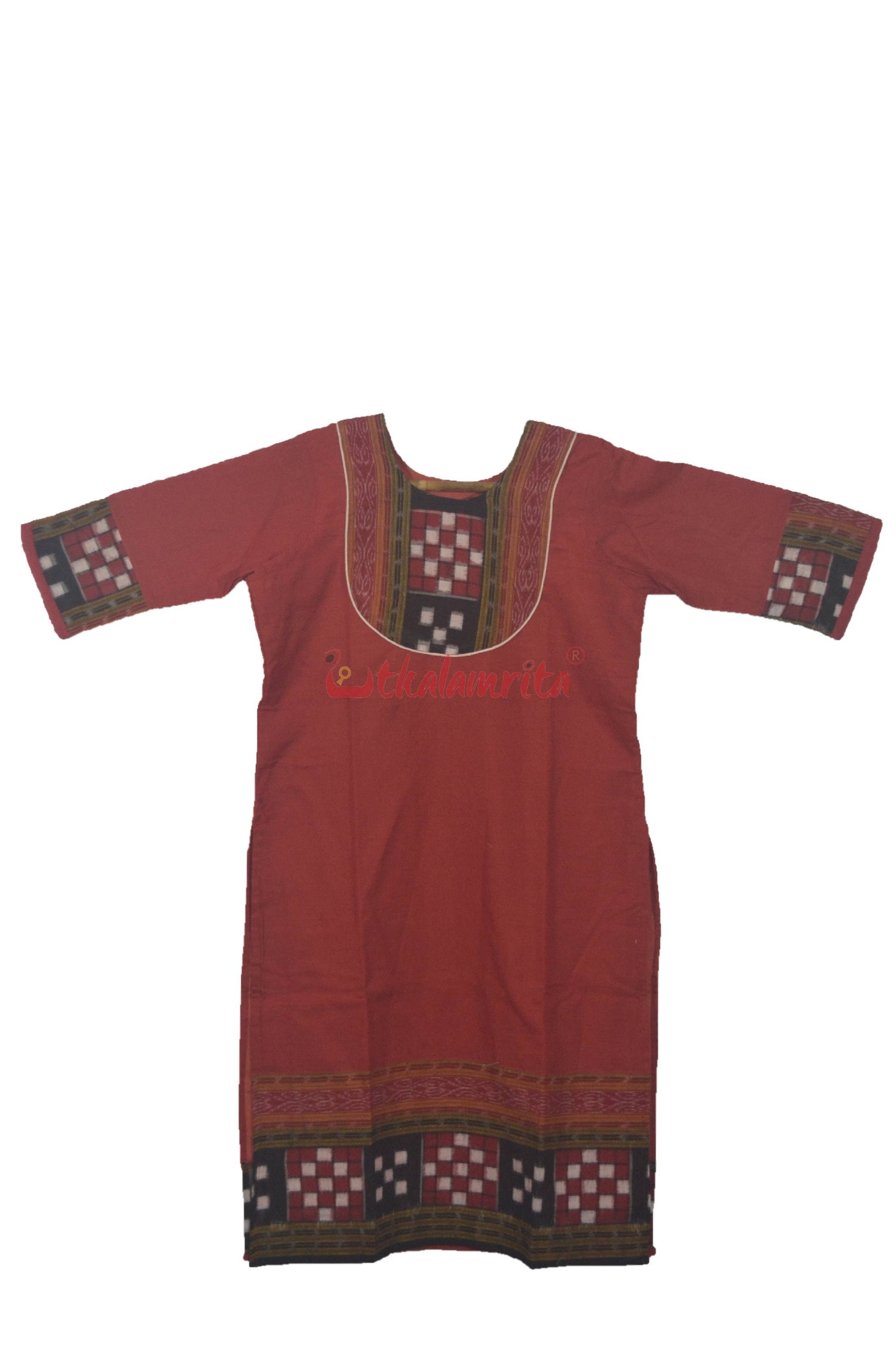 Red Pasapali Designer Kurti