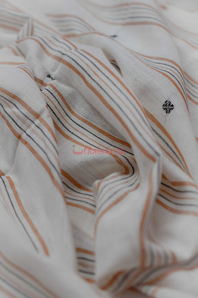 Bomkai White with Stripes (Fabric)