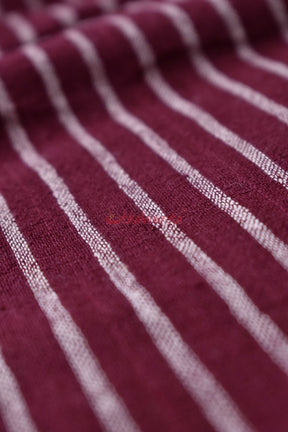 Kotpad Stripes Maroon (Fabric)
