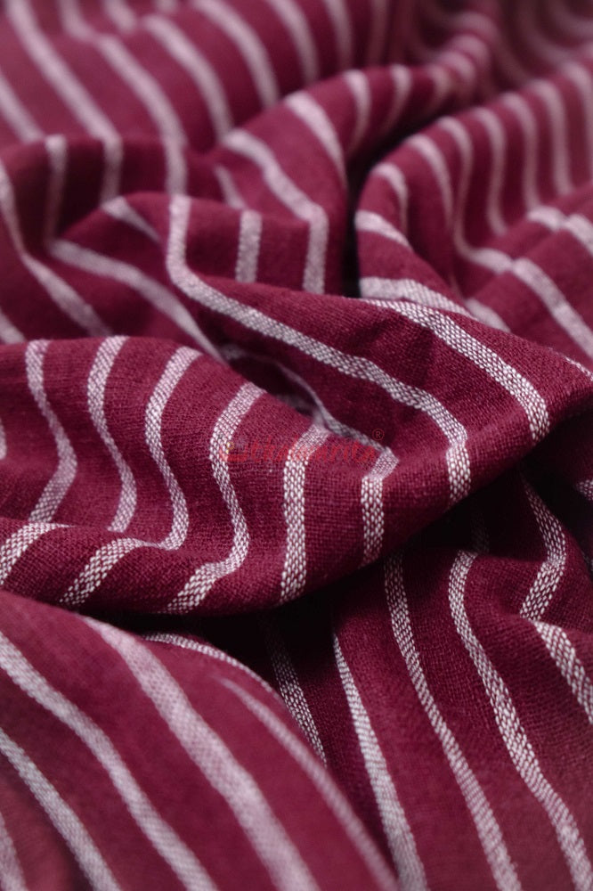 Kotpad Stripes Maroon (Fabric)