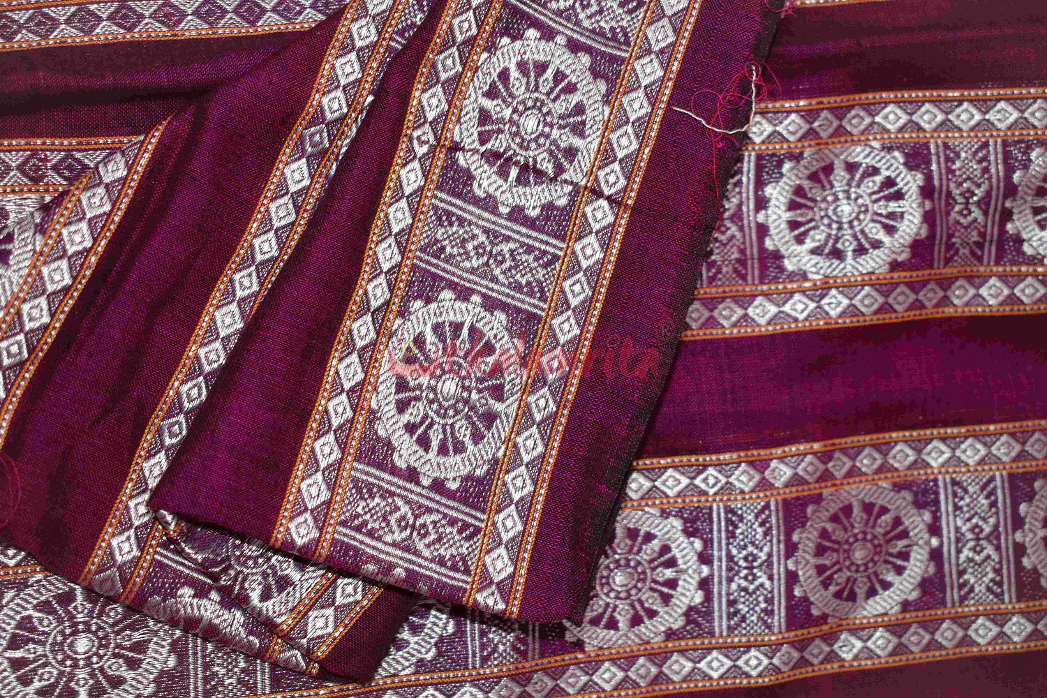 Magenta Konark Wheels (Fabric)