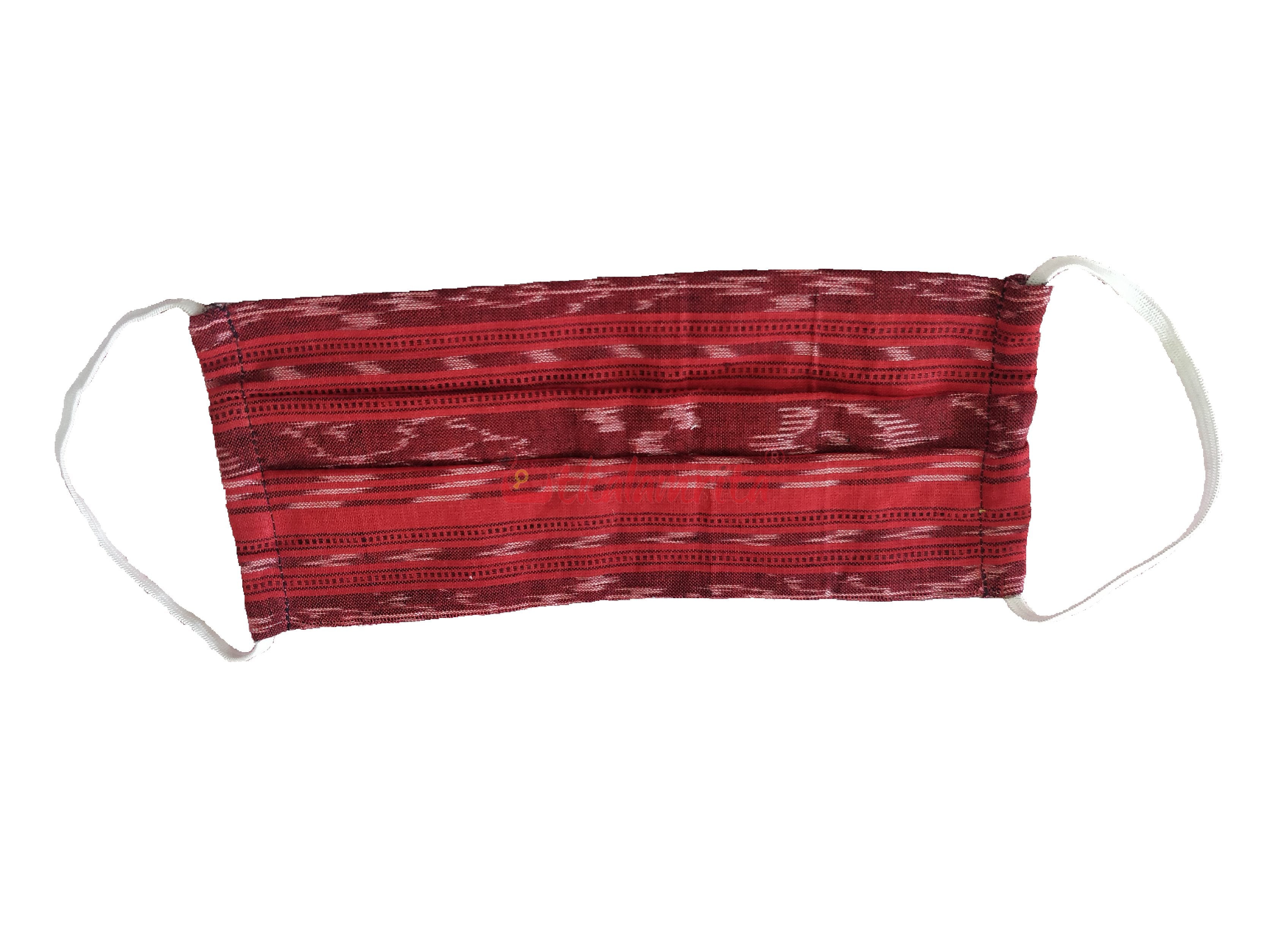 Red Ikat 2-Layer Mask