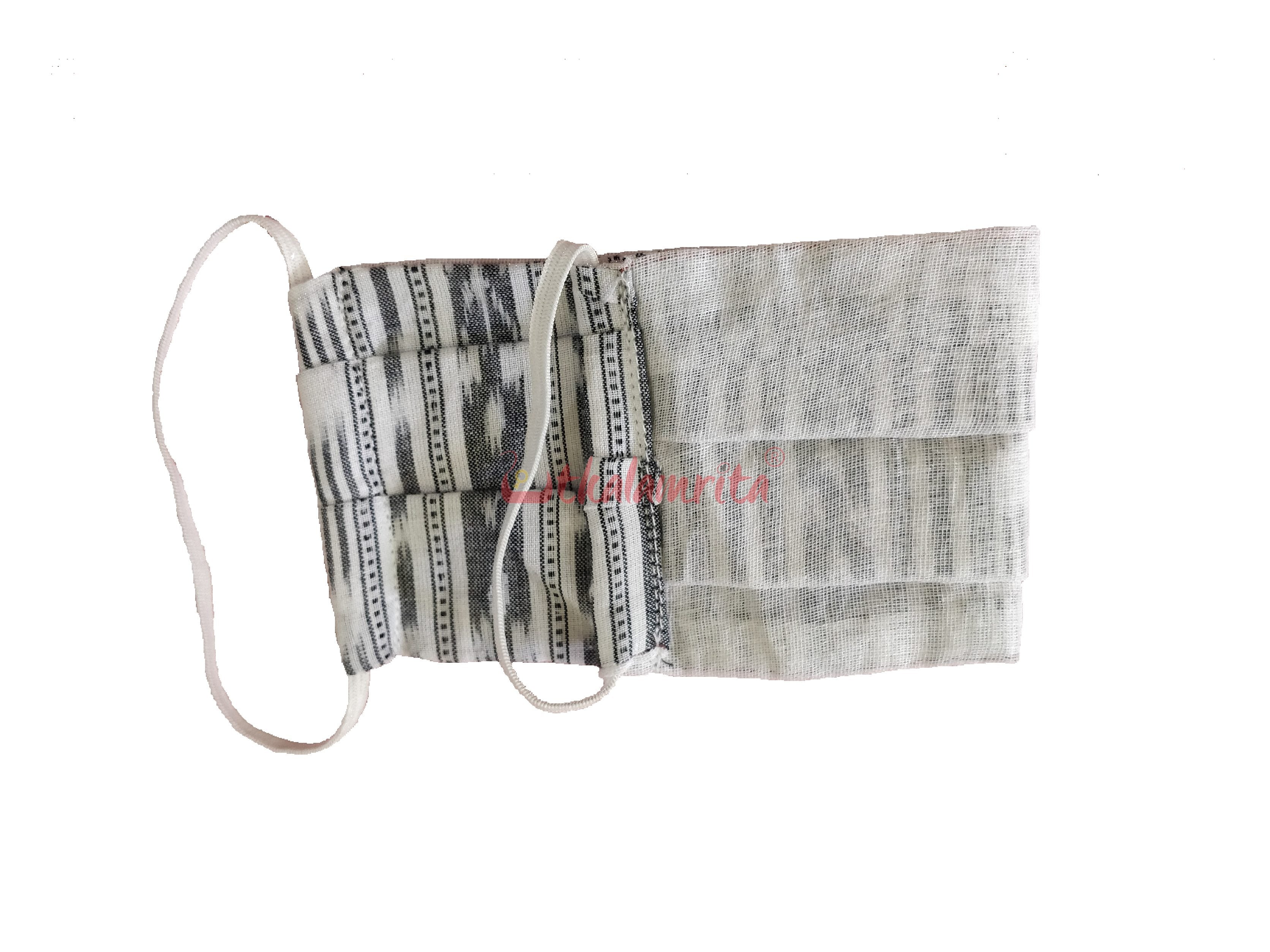White Ikat 2-Layer Mask