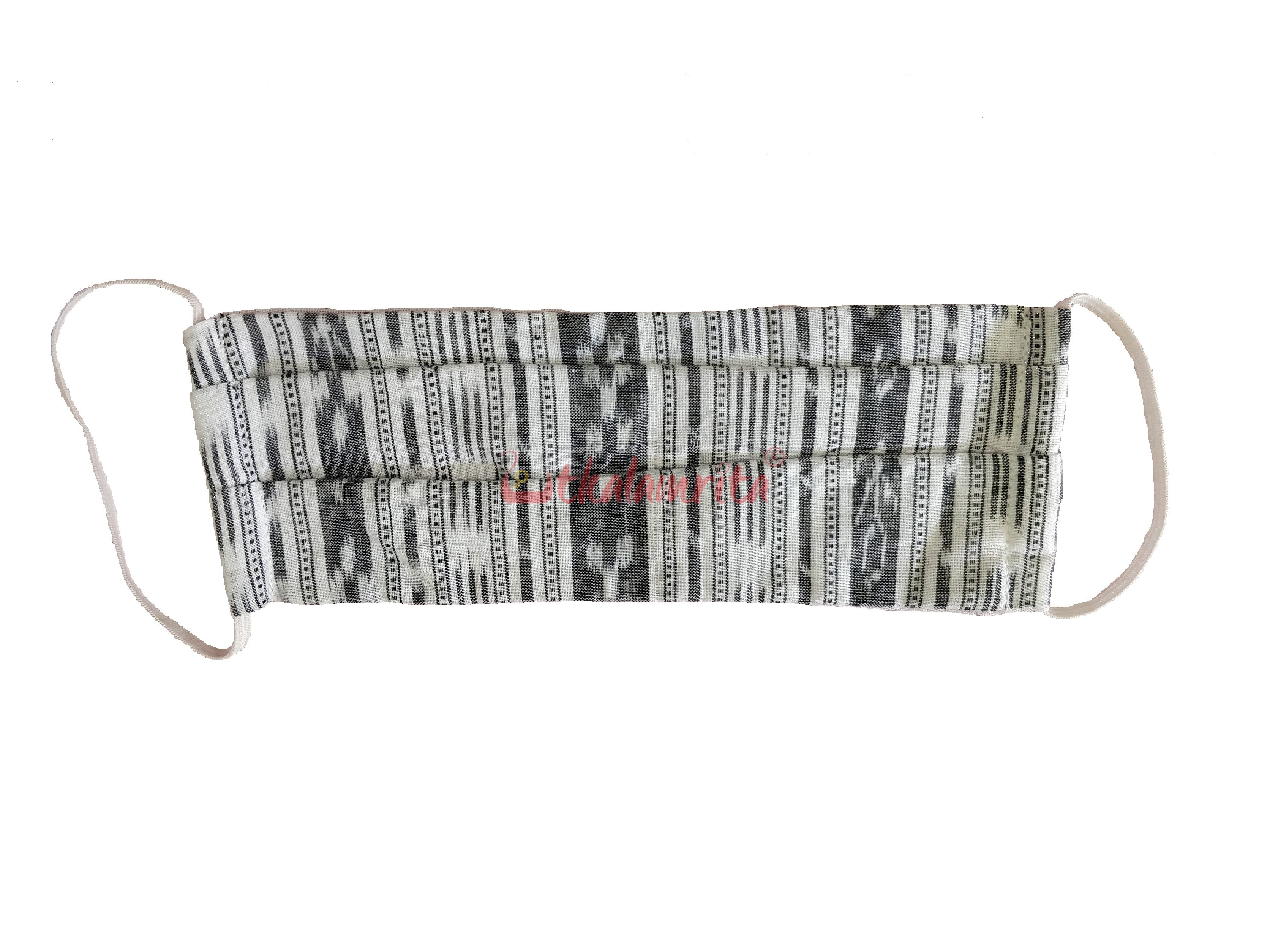 White Ikat 2-Layer Mask