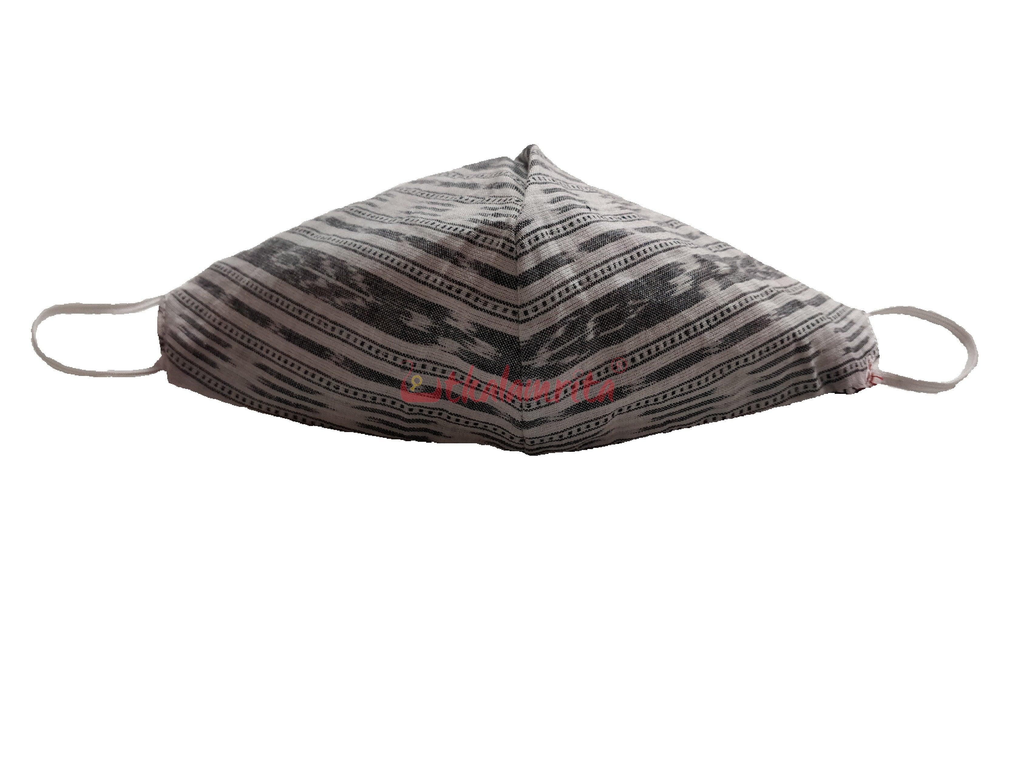 Red & White Ikat Mask