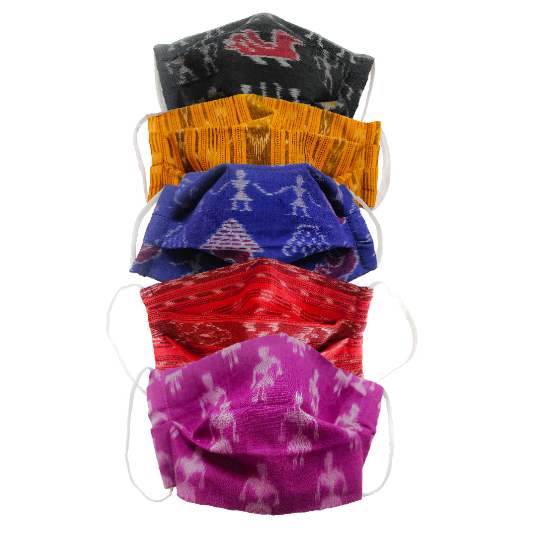 Tribal and Ikat Mask (Pack of 5)