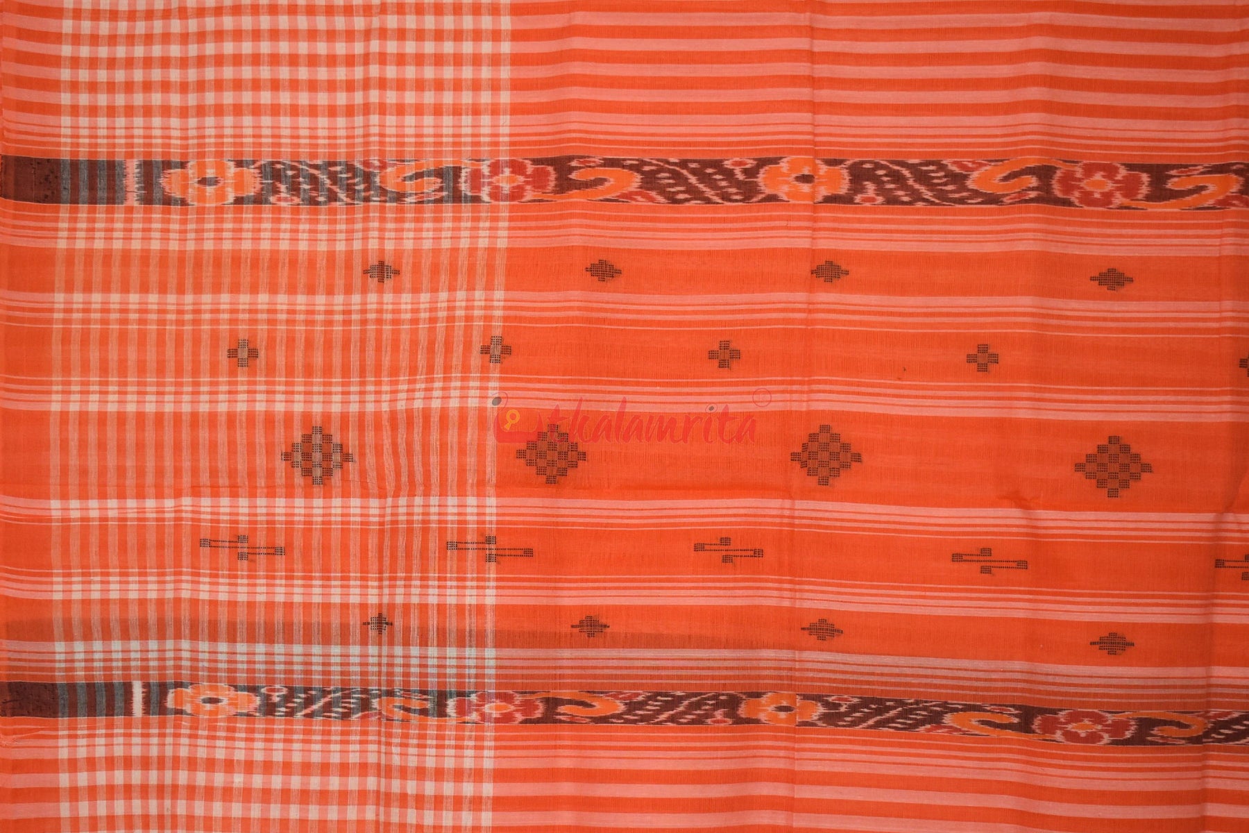 Orange Checks and Stripes