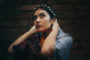 Grey Coffee & Cream (Dupatta)