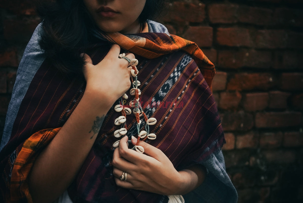 Grey Coffee & Cream (Dupatta)