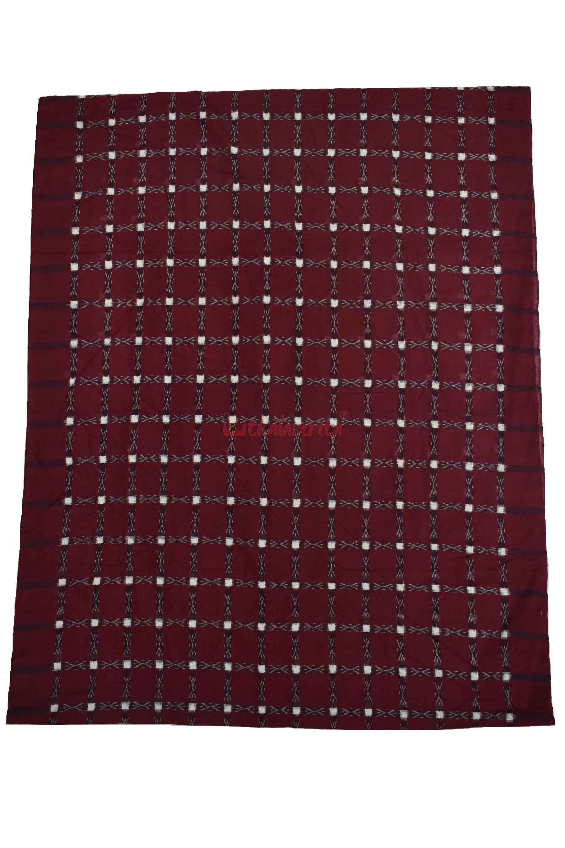 Maroon Pasapali Grid (Fabric)