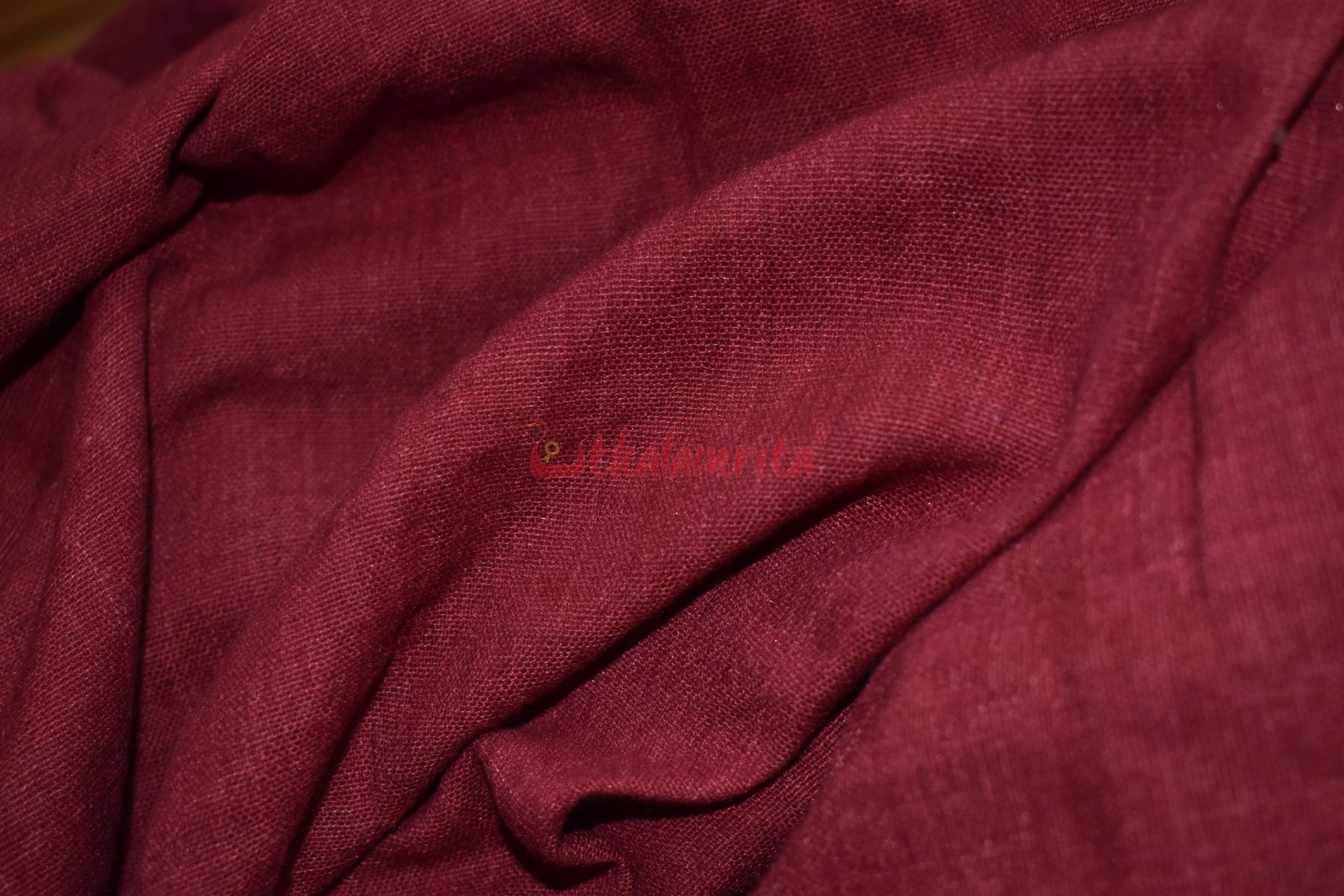 Plain Maroon Handloom (Fabric)