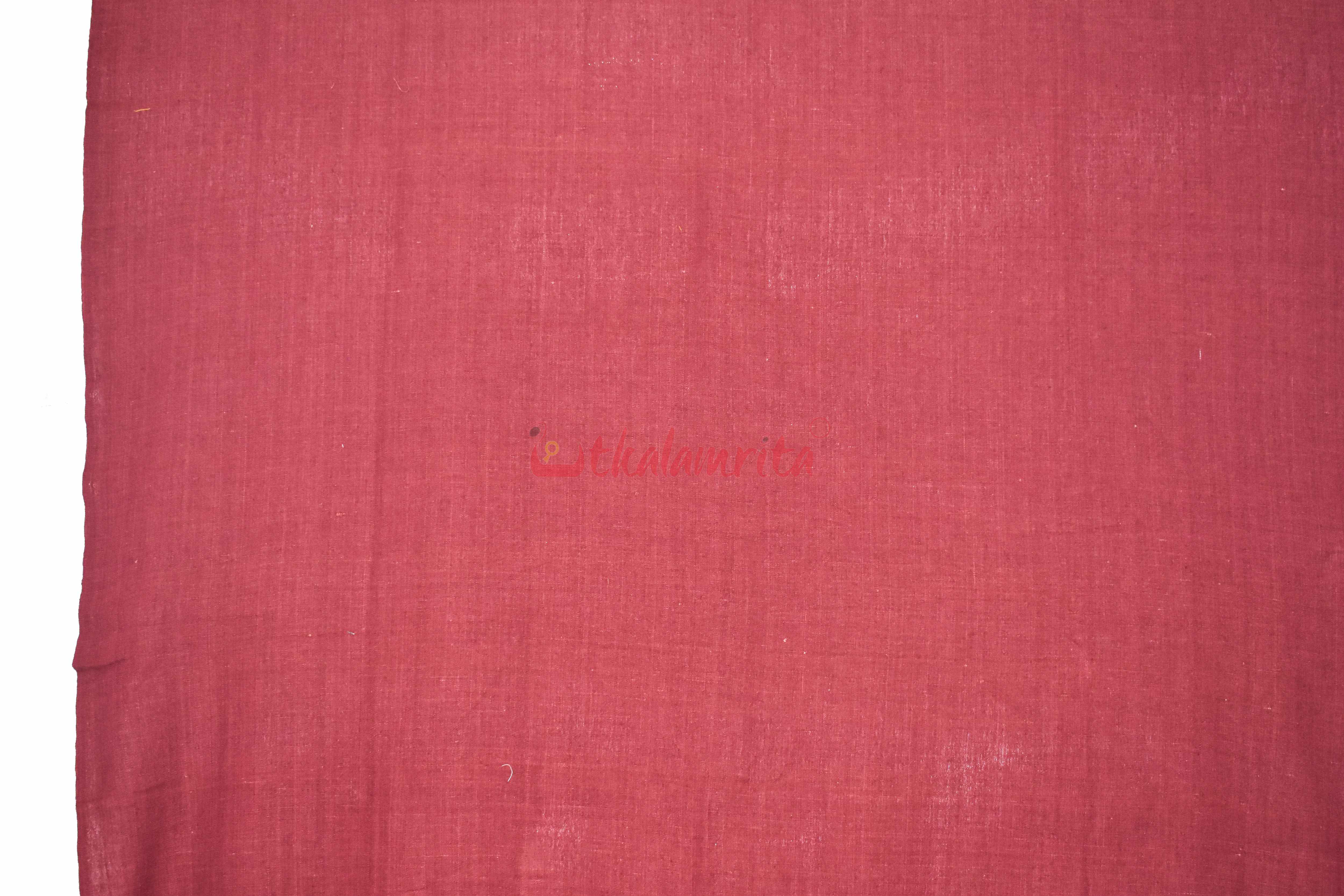 Plain Maroon Handloom (Fabric)