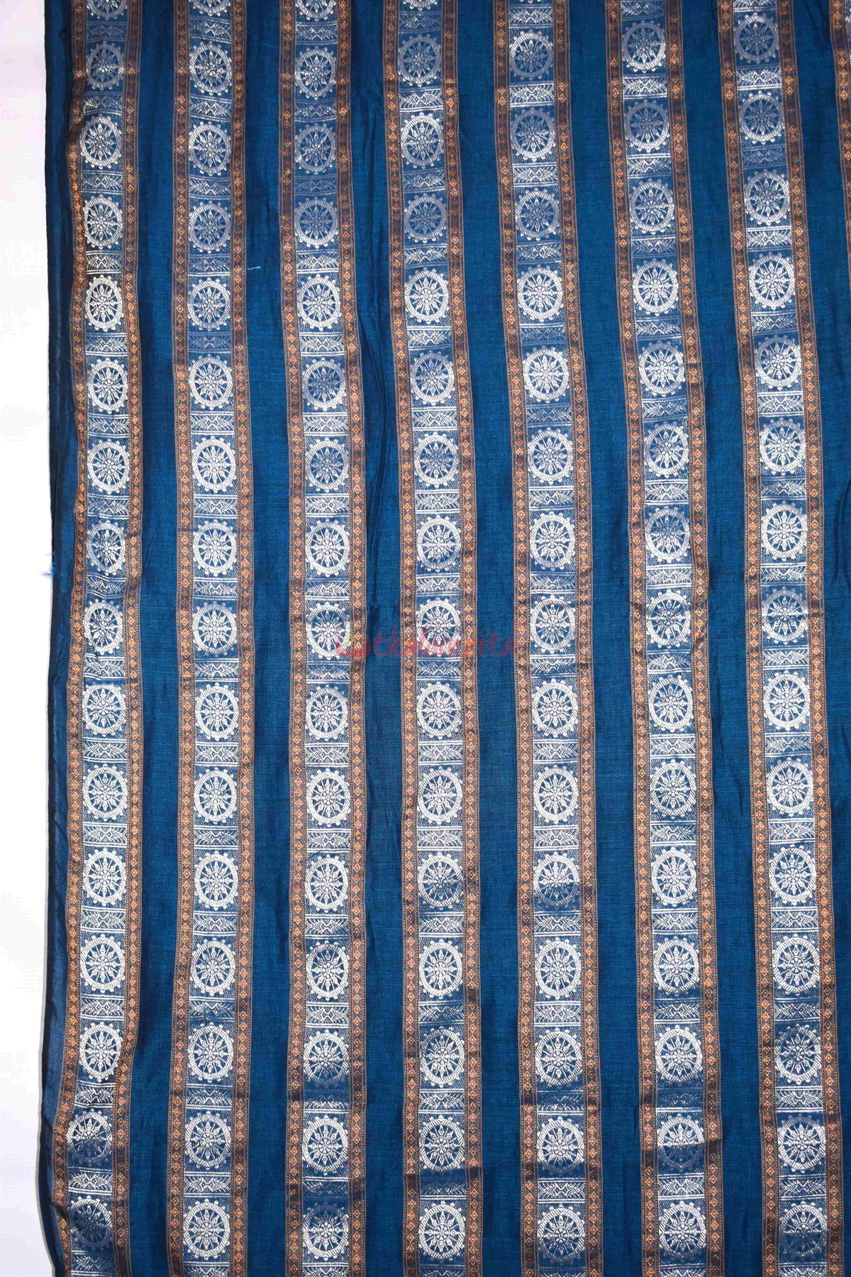 Blue Golden Konark Wheels (Fabric)