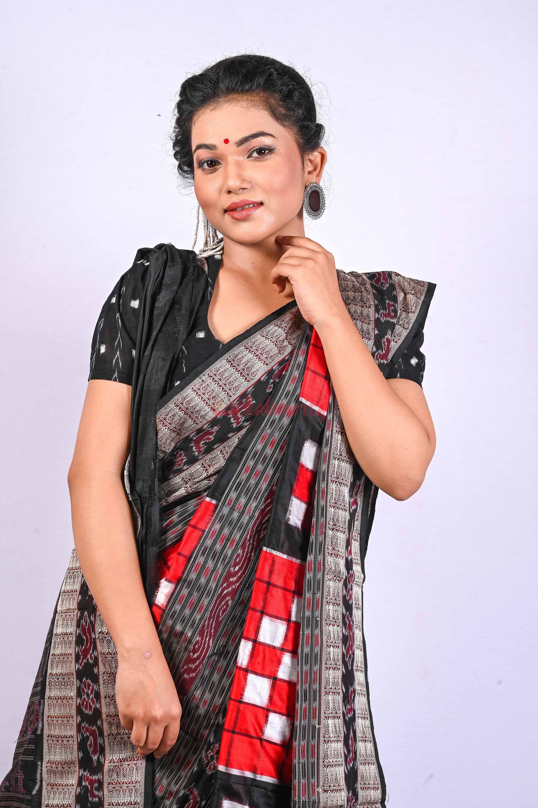 Red Bichitrapuri Silk Saree