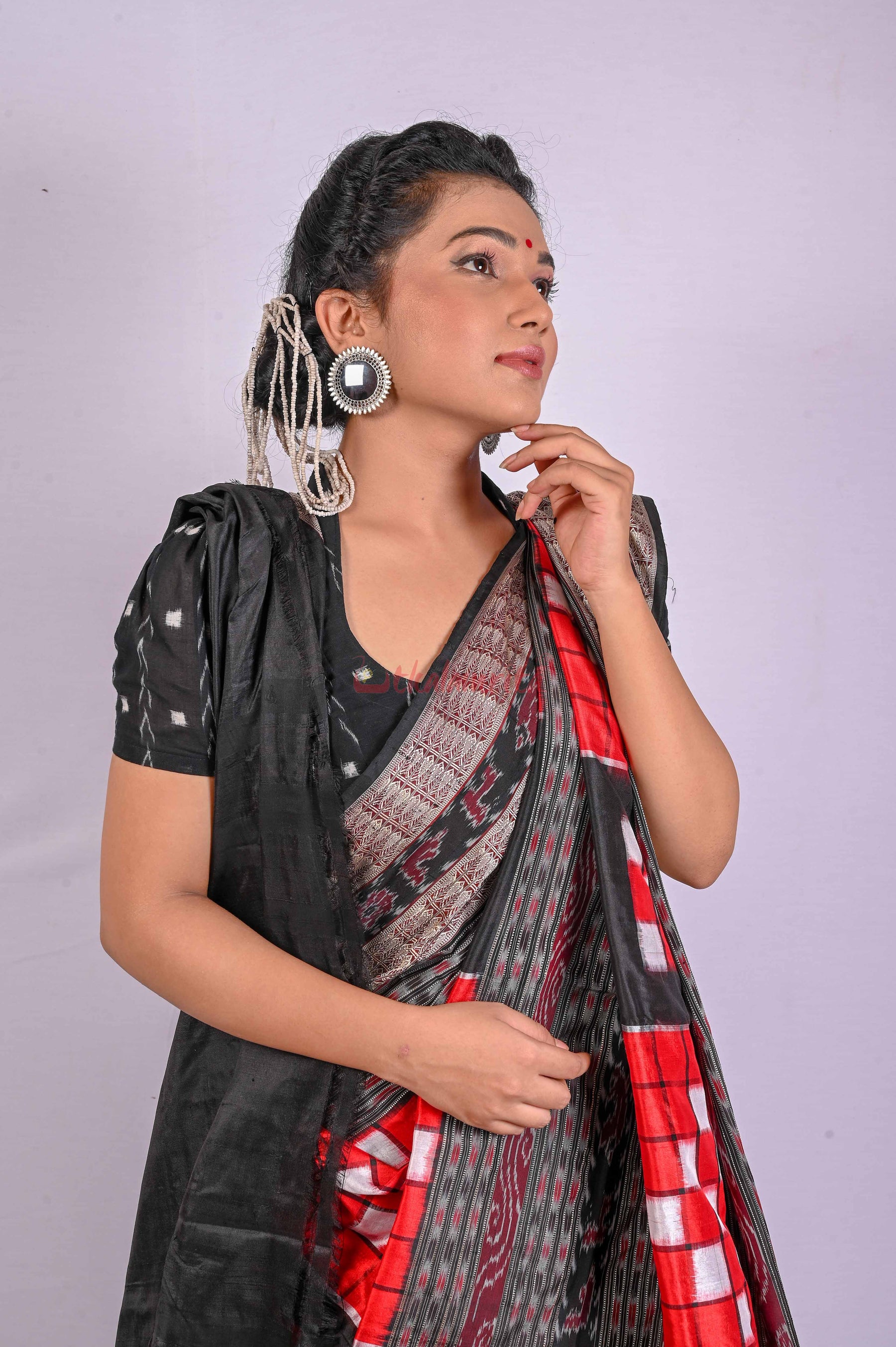 Red Bichitrapuri Silk Saree